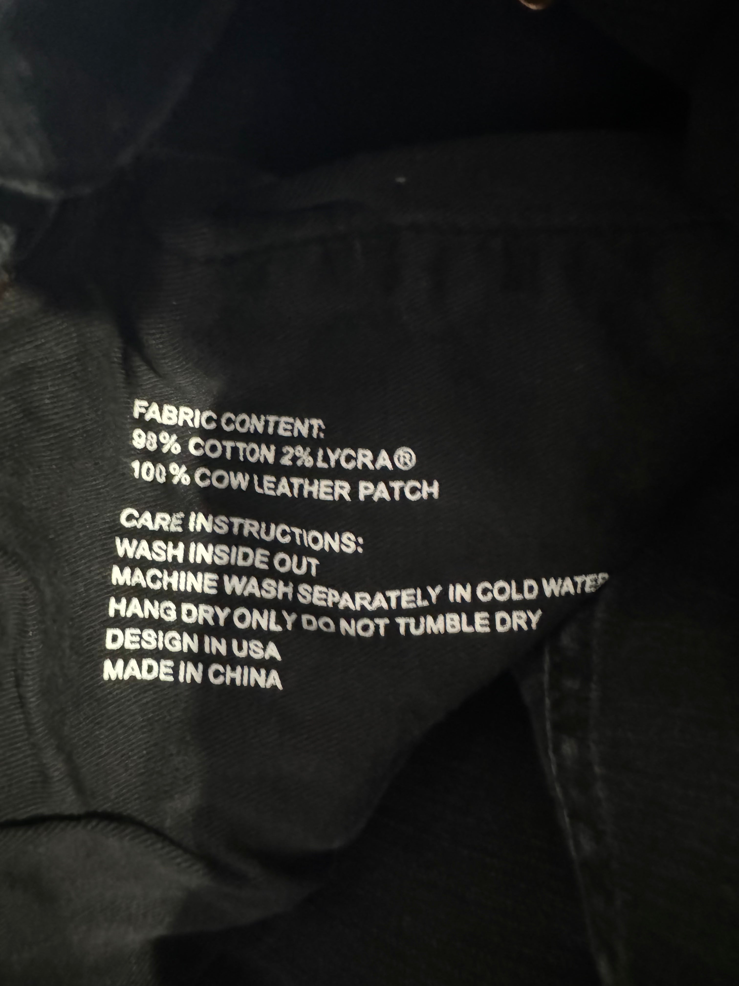 Purple Jeans Black Ripped Used 33