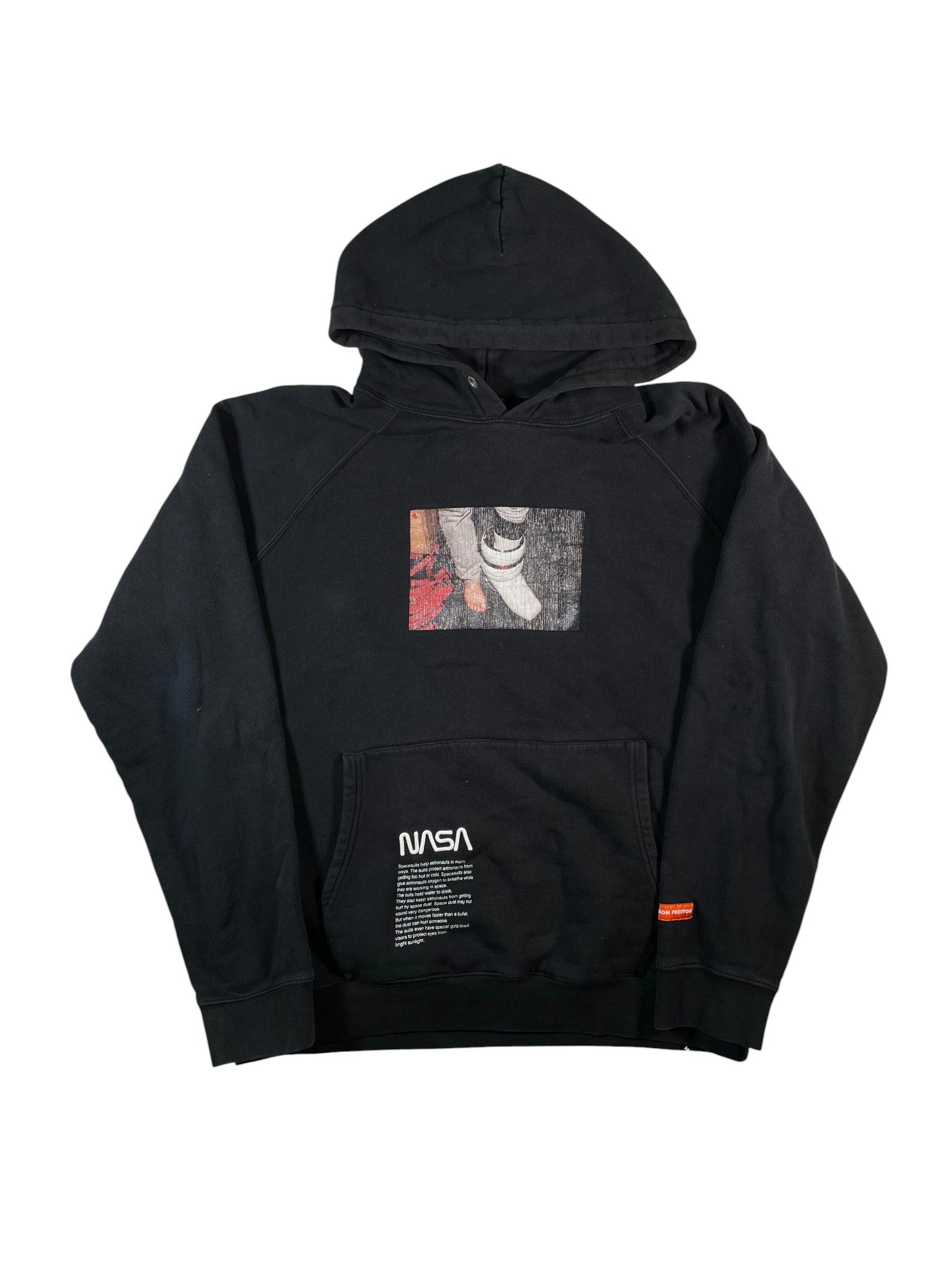 Heron Preston 'NASA Boot' Black Hoodie