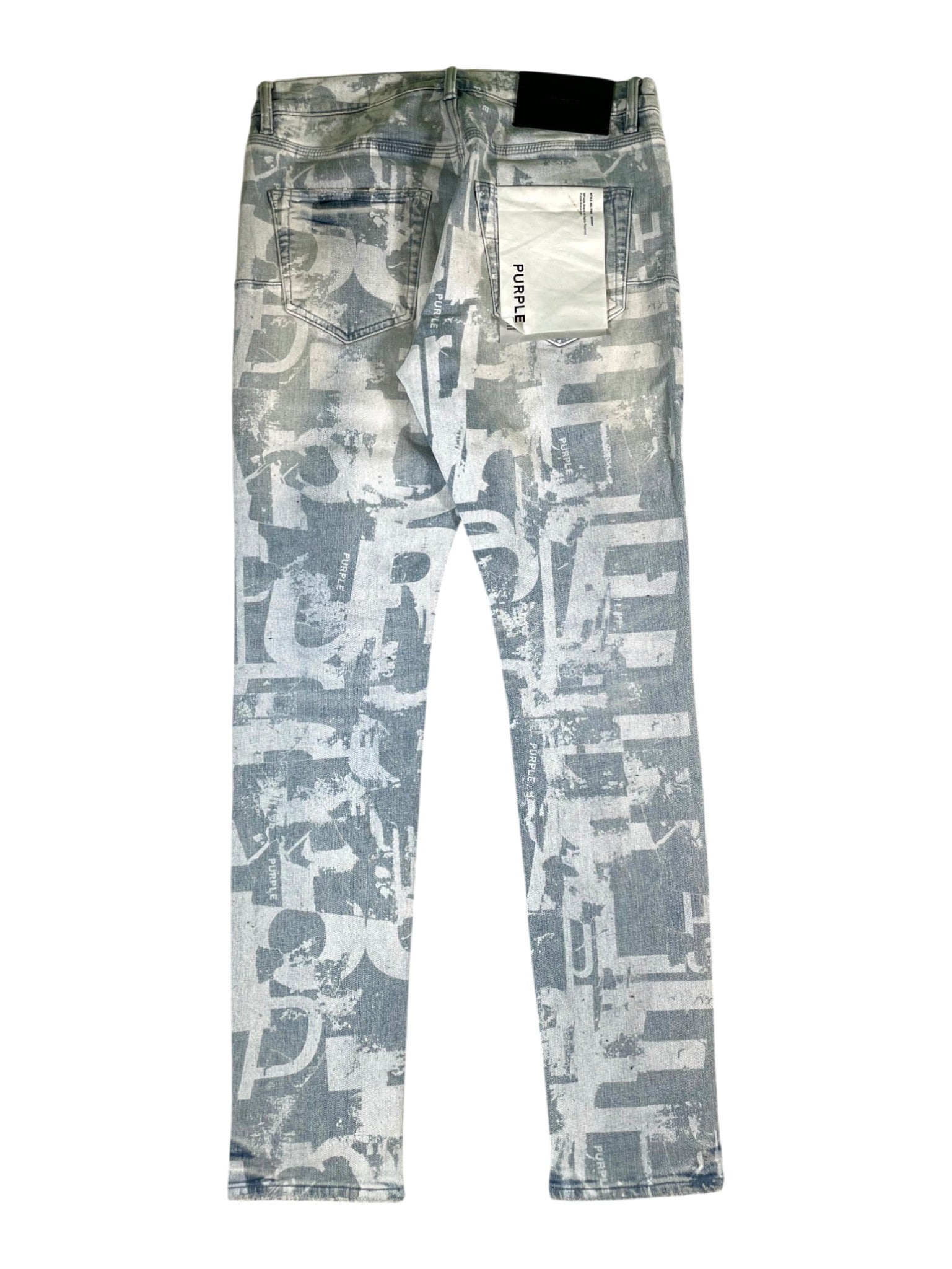 Purple Brand Stencil Light Wash & White Jeans