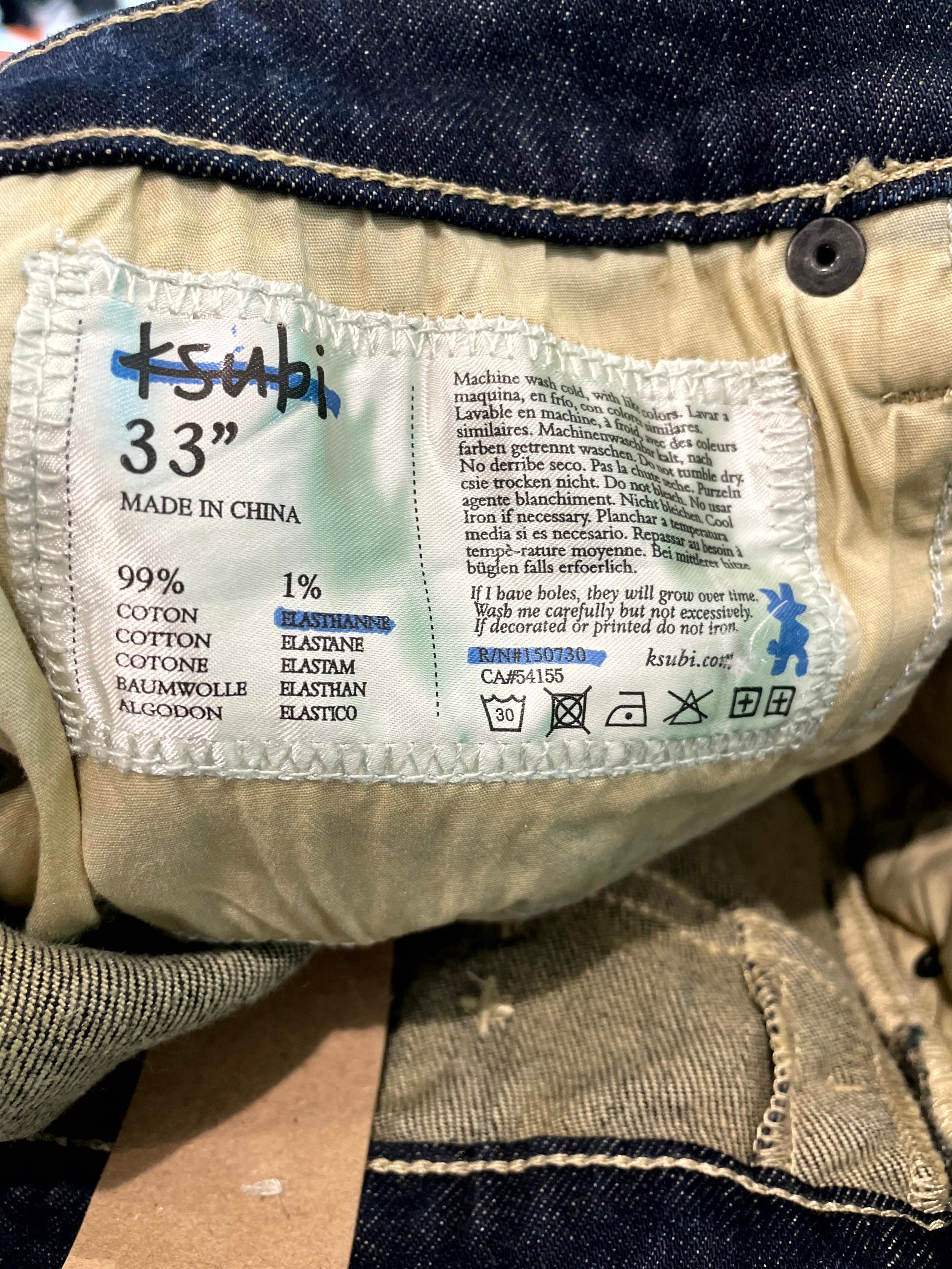 Ksubi Dark Wash Jeans