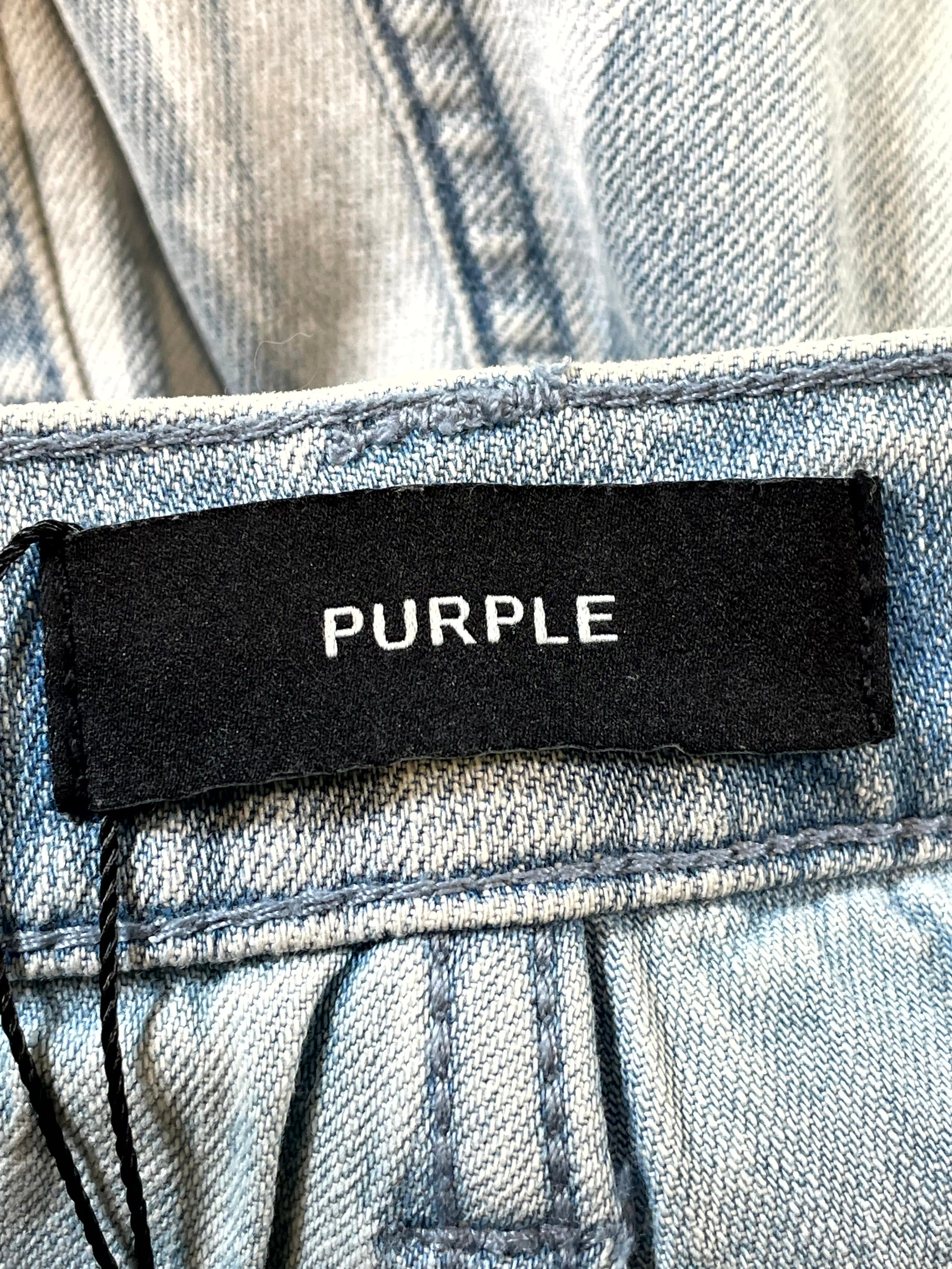 Purple Brand Stencil Light Wash & White Jeans