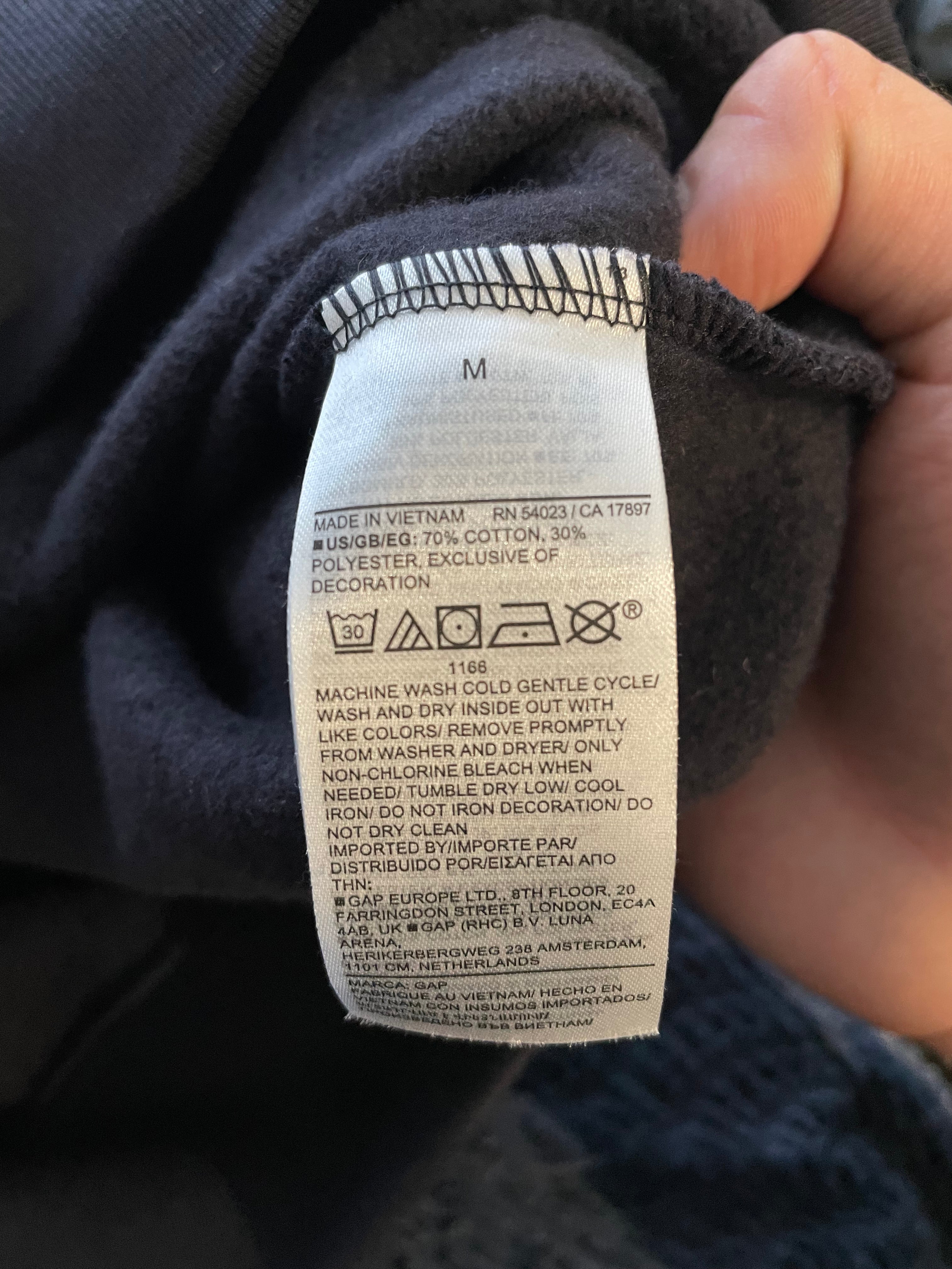 GAP Black Grey Palace Hoodie