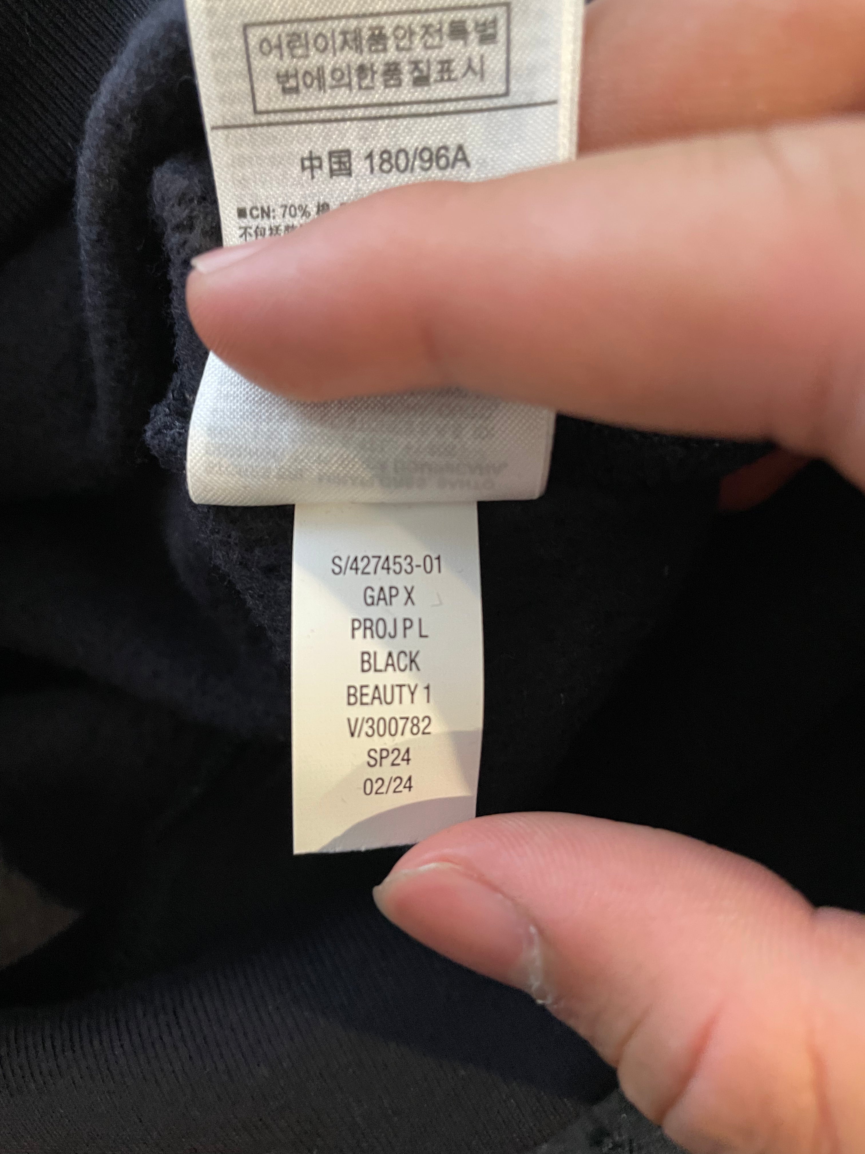 GAP Black Grey Palace Hoodie
