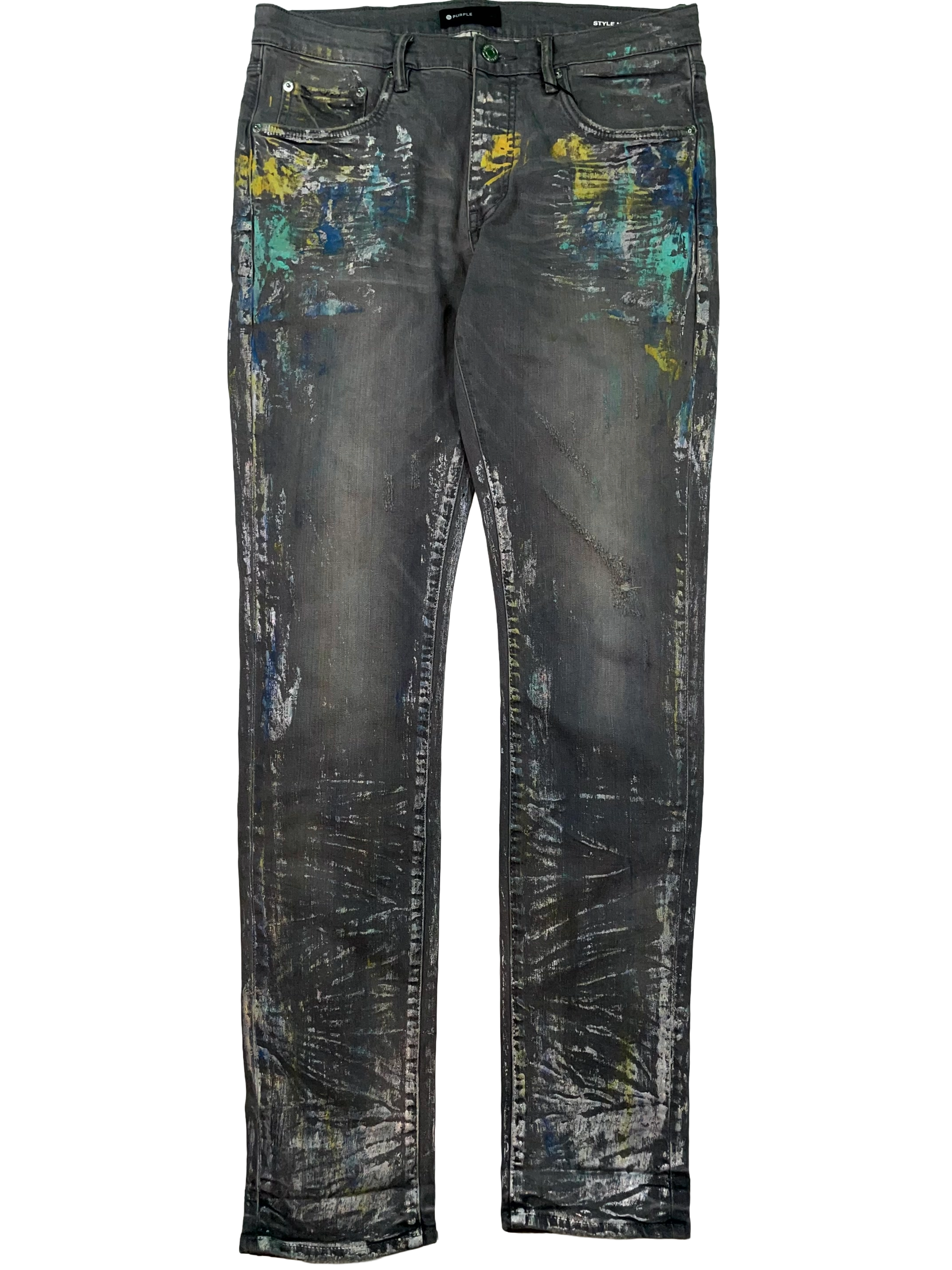 Purple Brand Silver & Milticolor Jeans