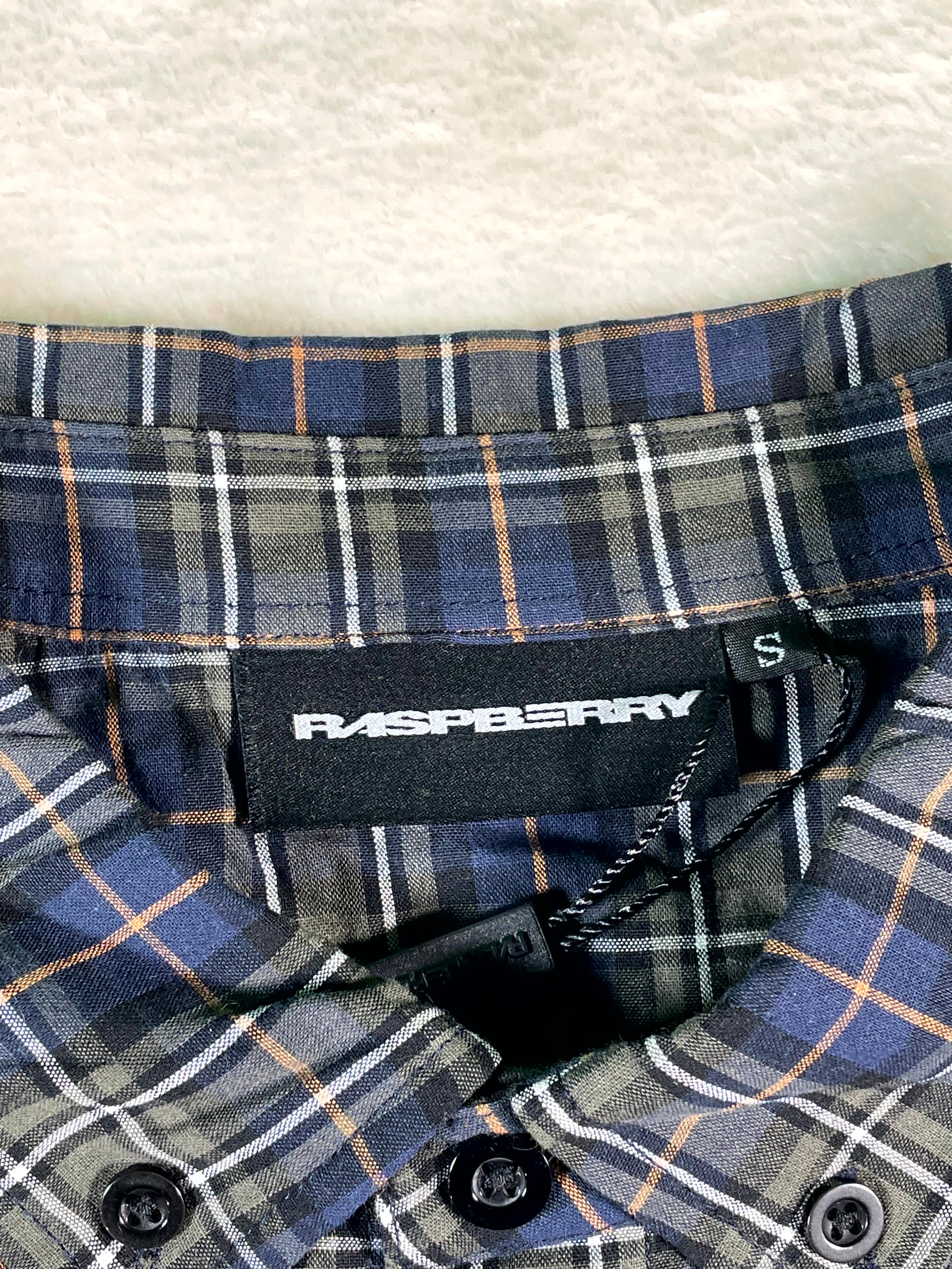 Rasberry Hills Flannel Olive, Black & Blue Shirt