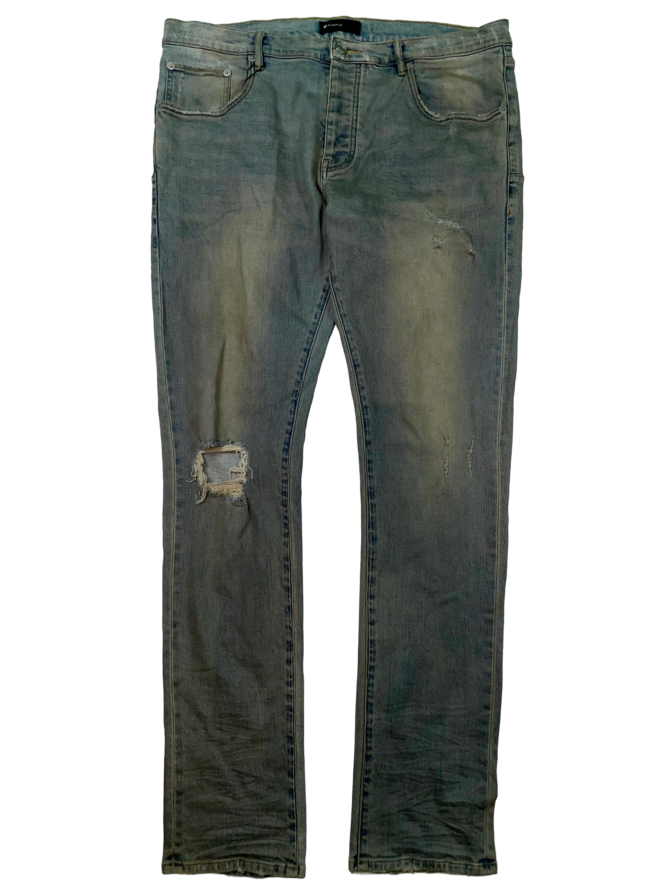 Purple Brand Wax Light Wash Jeans