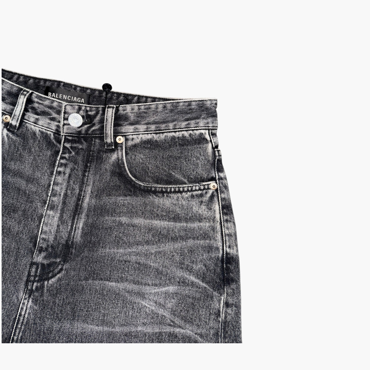 Balenciaga Baggy Black Wash Jeans