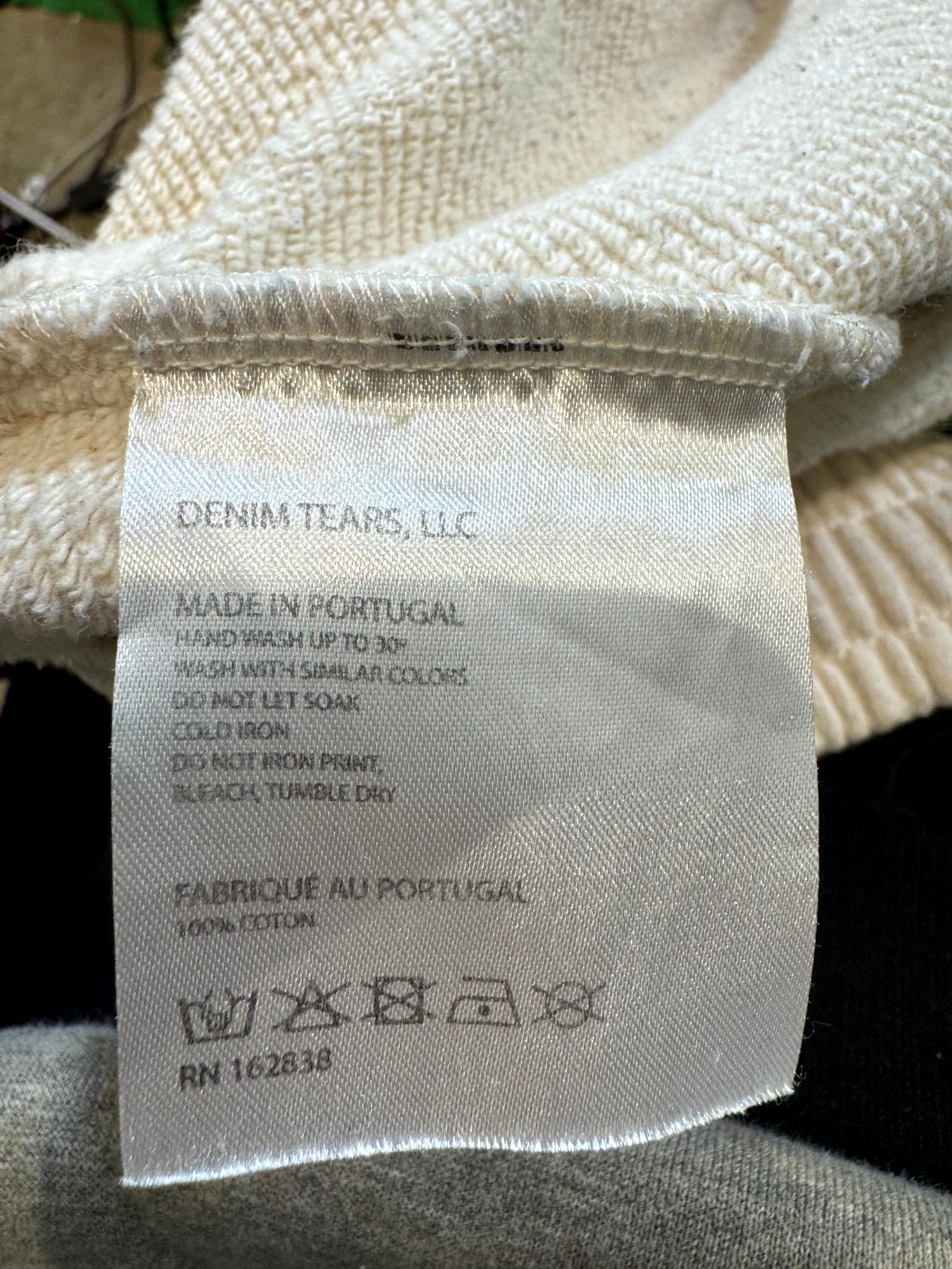 Denim Tears Rhinestone Cream Sweats