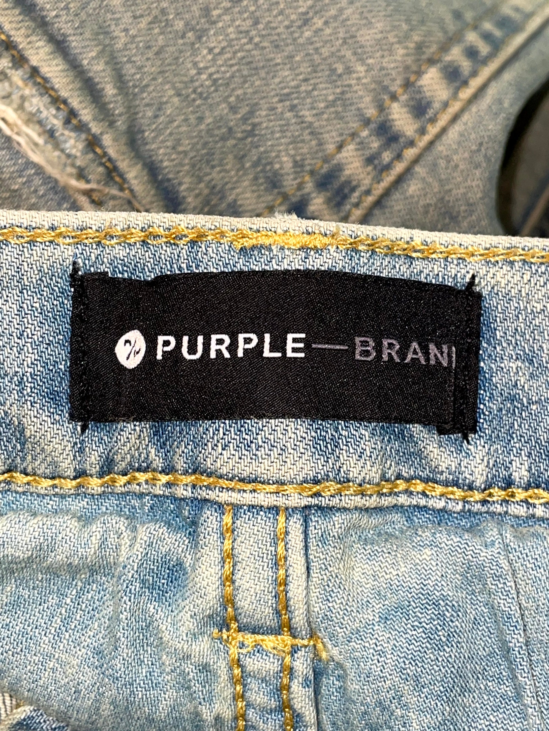 Purple Brand Wax Light Wash Jeans