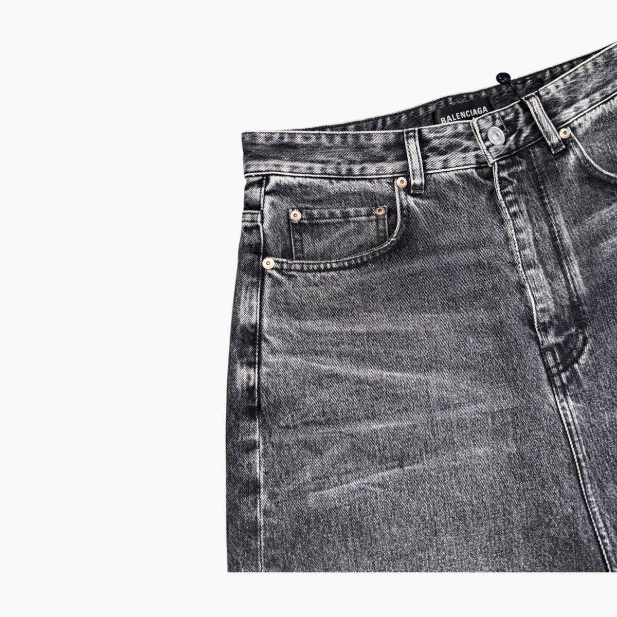 Balenciaga Baggy Black Wash Jeans