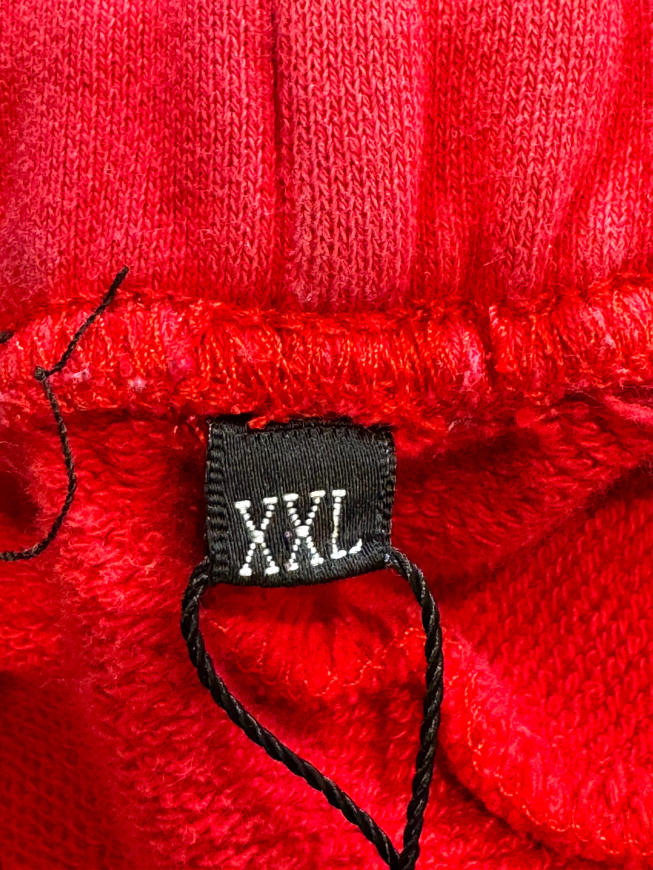 Lost Intricacy Rhinestone Red Sweatpants