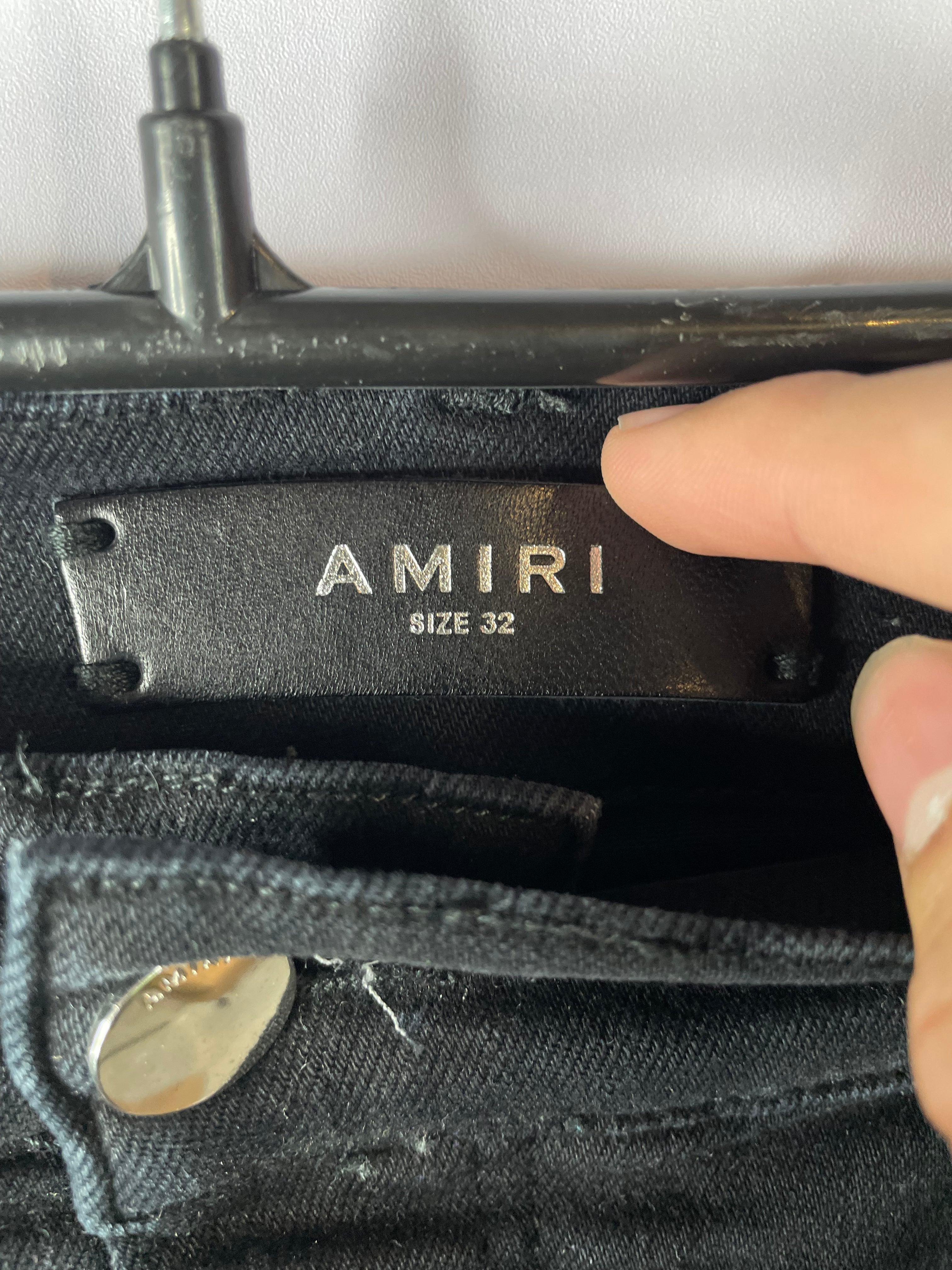 Amiri Black White Stripe Jeans