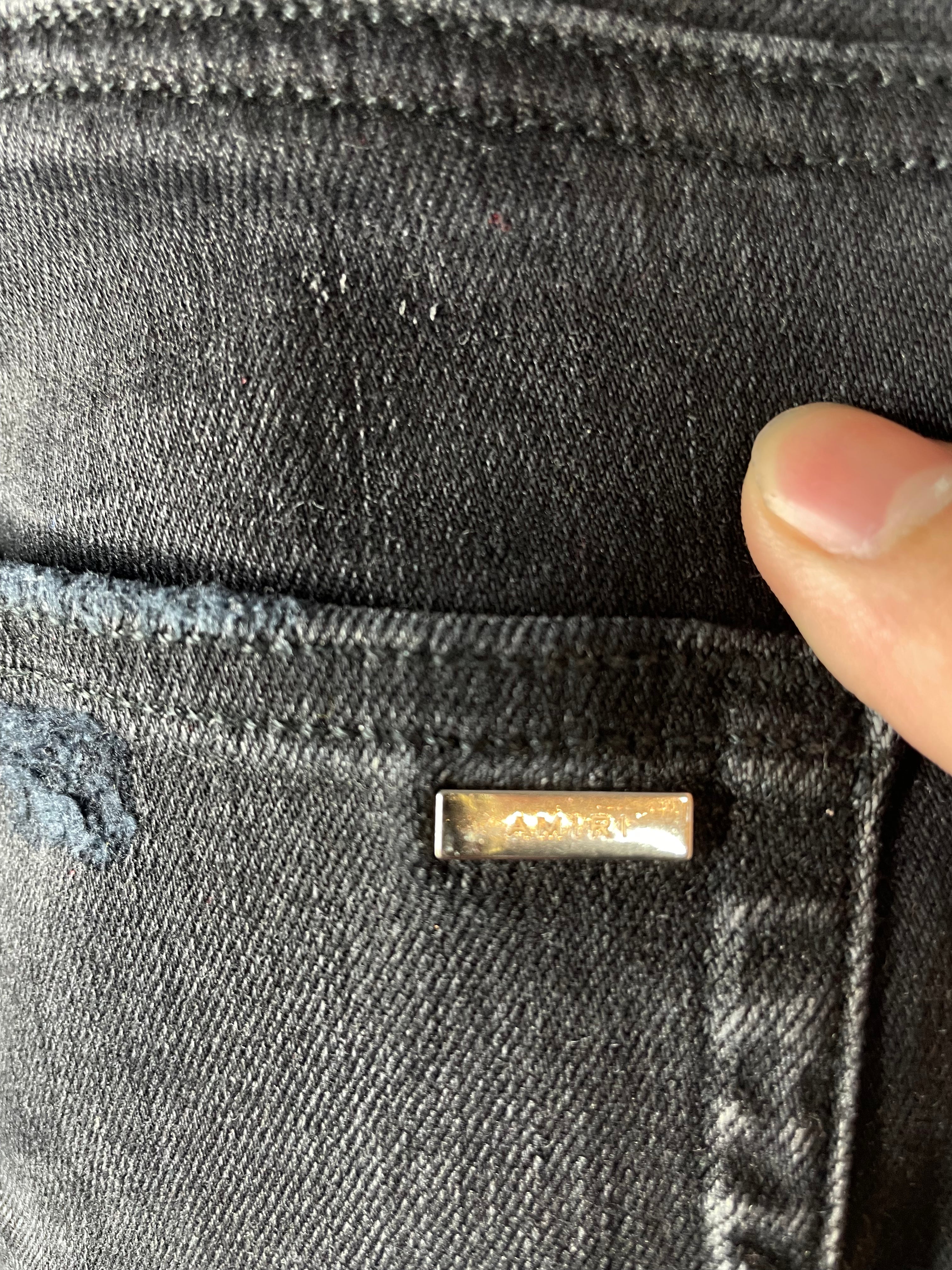 Amiri Black White Stripe Jeans