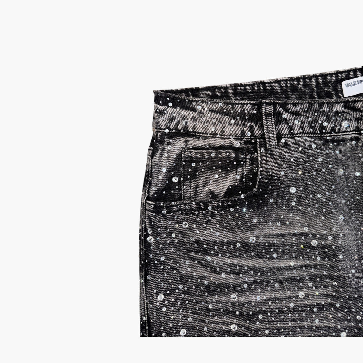 Vale Crystal Rain Black Wash Jeans