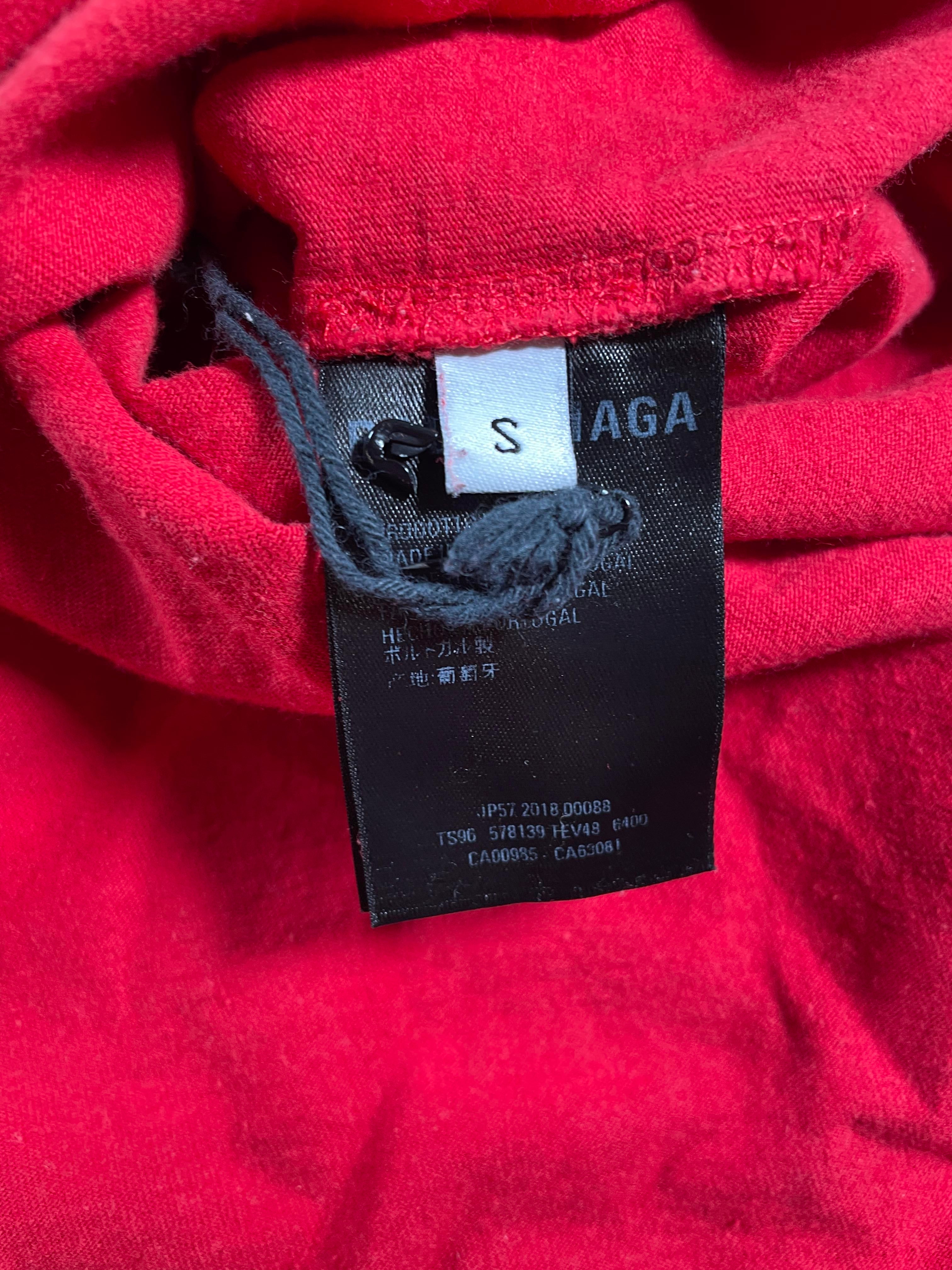 Balenciaga Red & Black BB Logo Tee