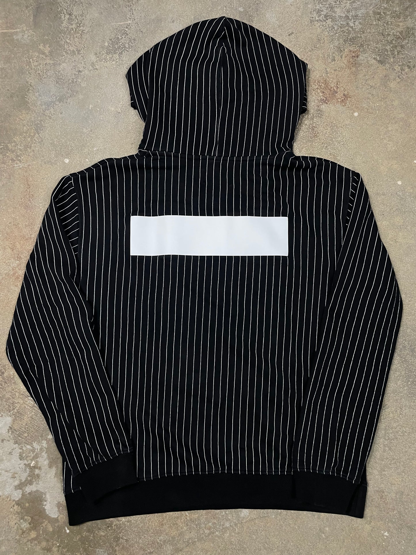 RTA Hoodie Black White Stripe Medium Used