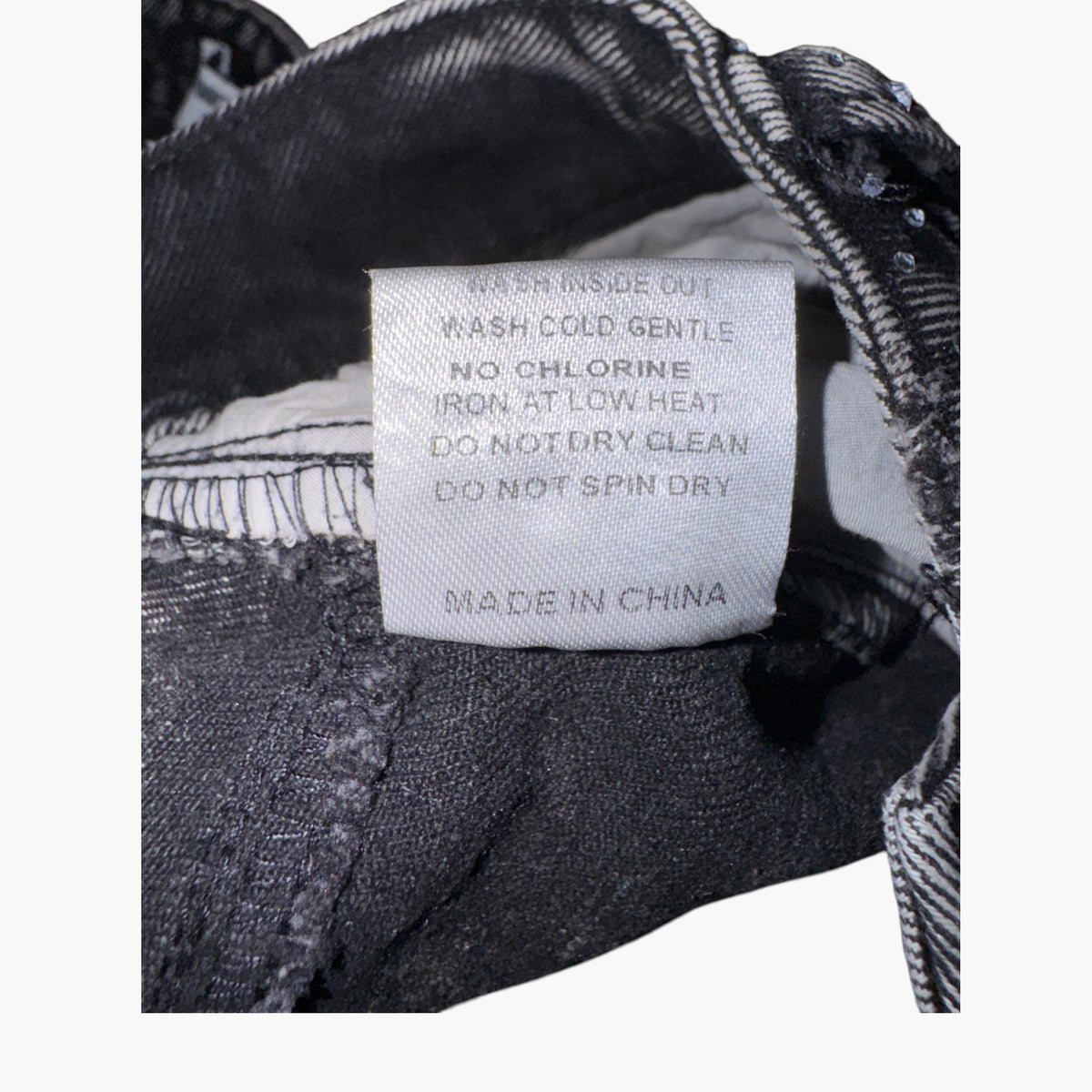 Vale Crystal Rain Black Wash Jeans