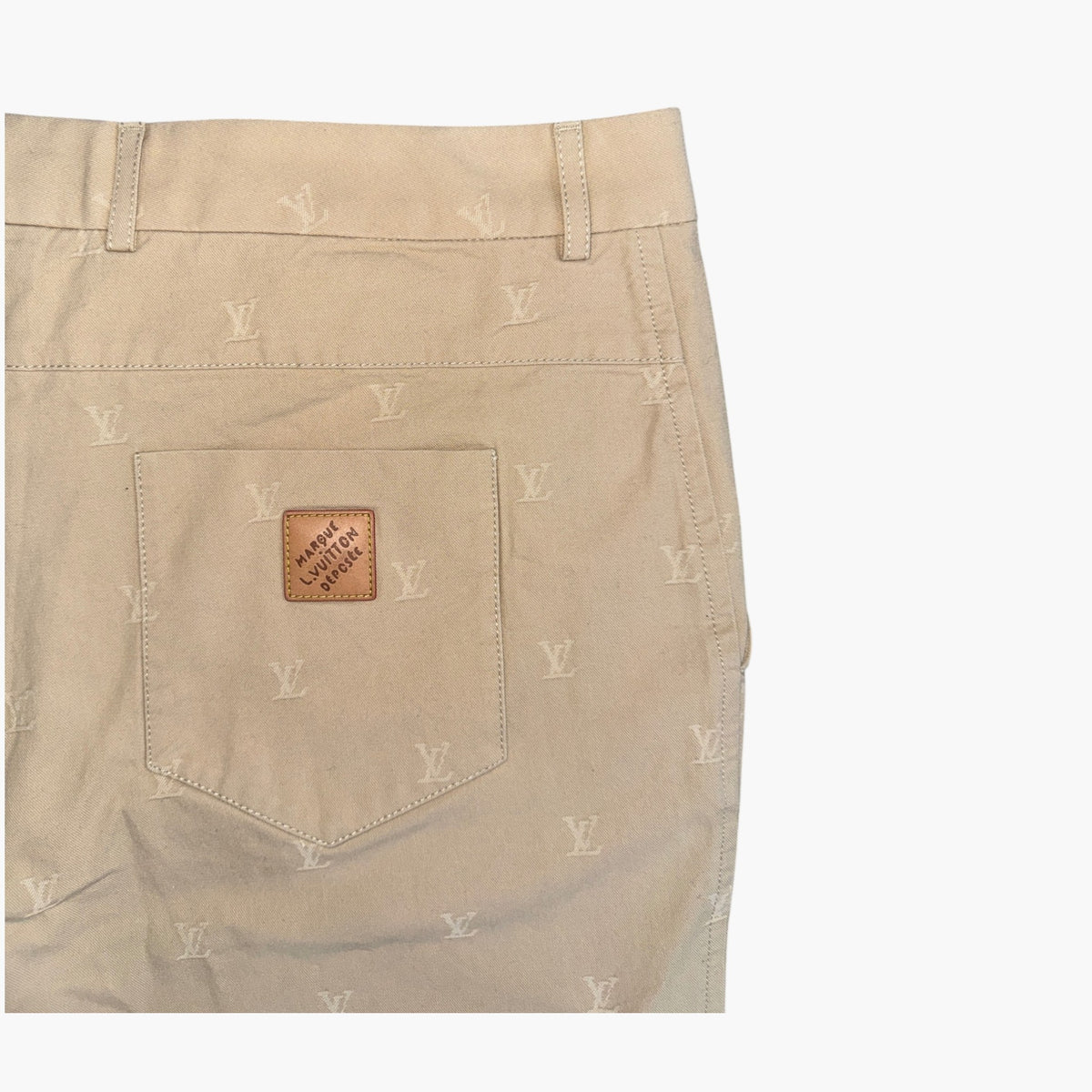 Louis Vuitton Monogram Beige Suit Pants
