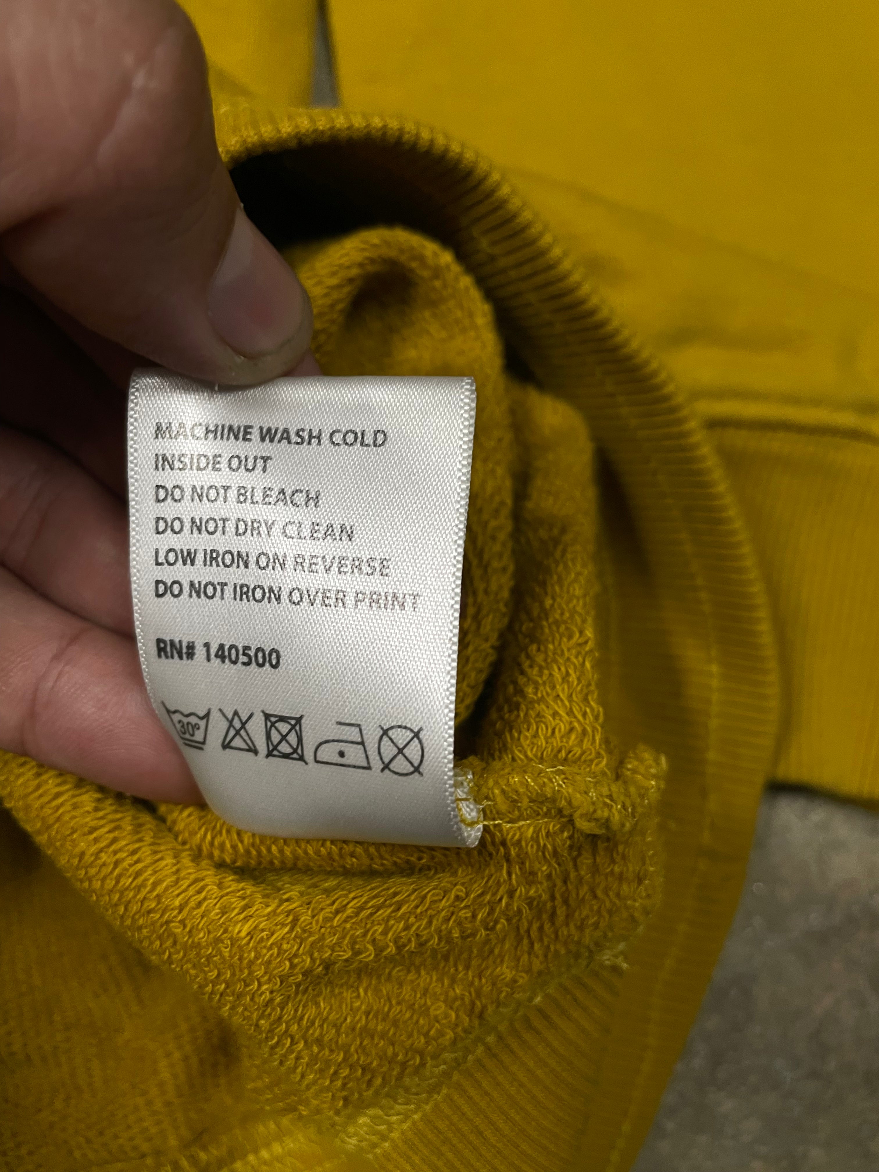 RTA Hoodie Mustard XL Used
