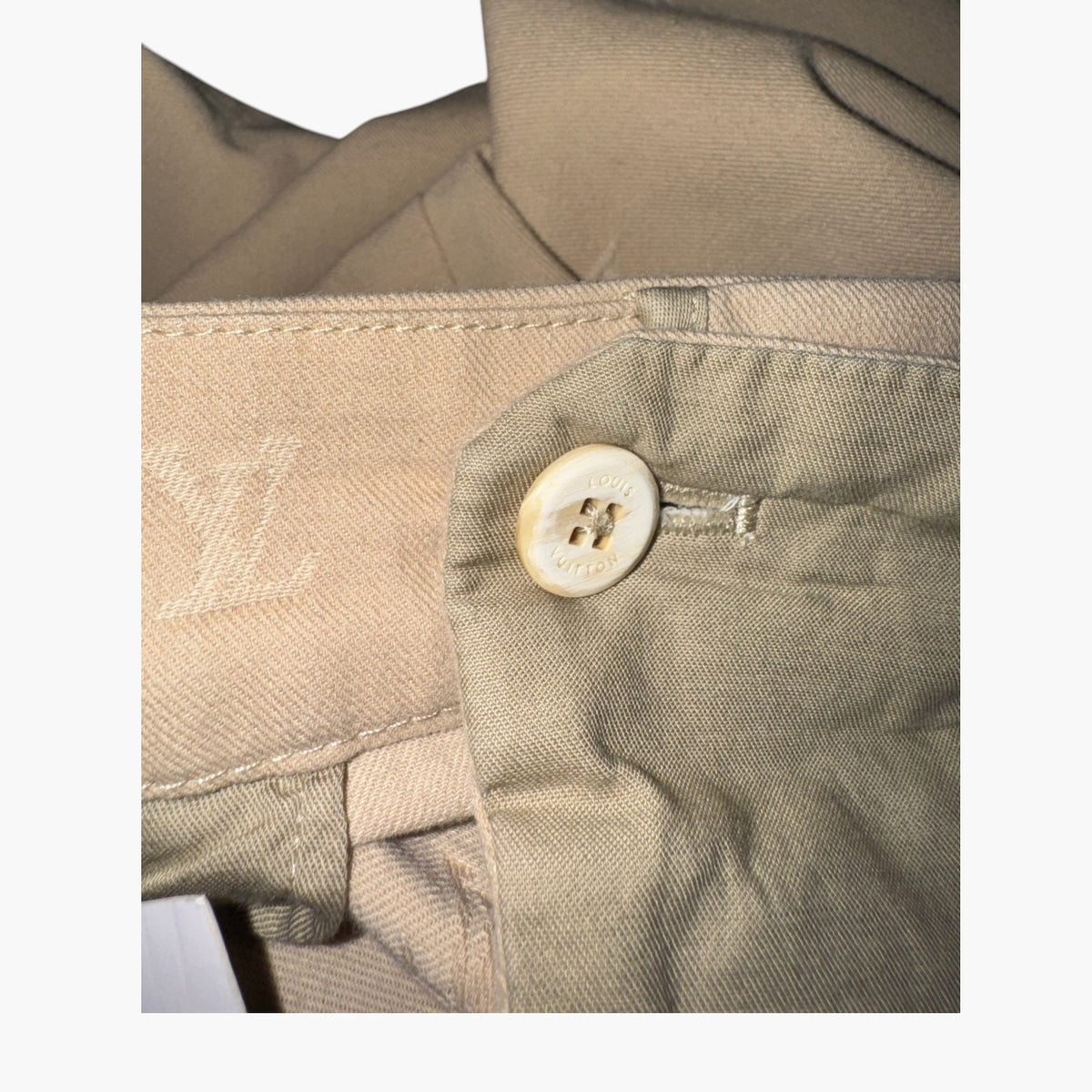 Louis Vuitton Monogram Beige Suit Pants