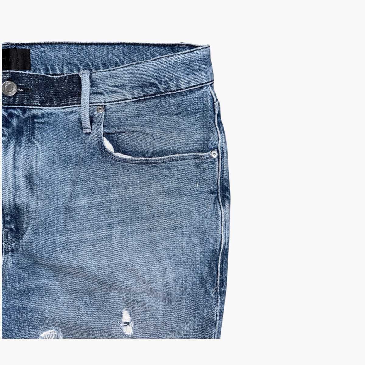 RTA Embroidered Light Wash Jeans