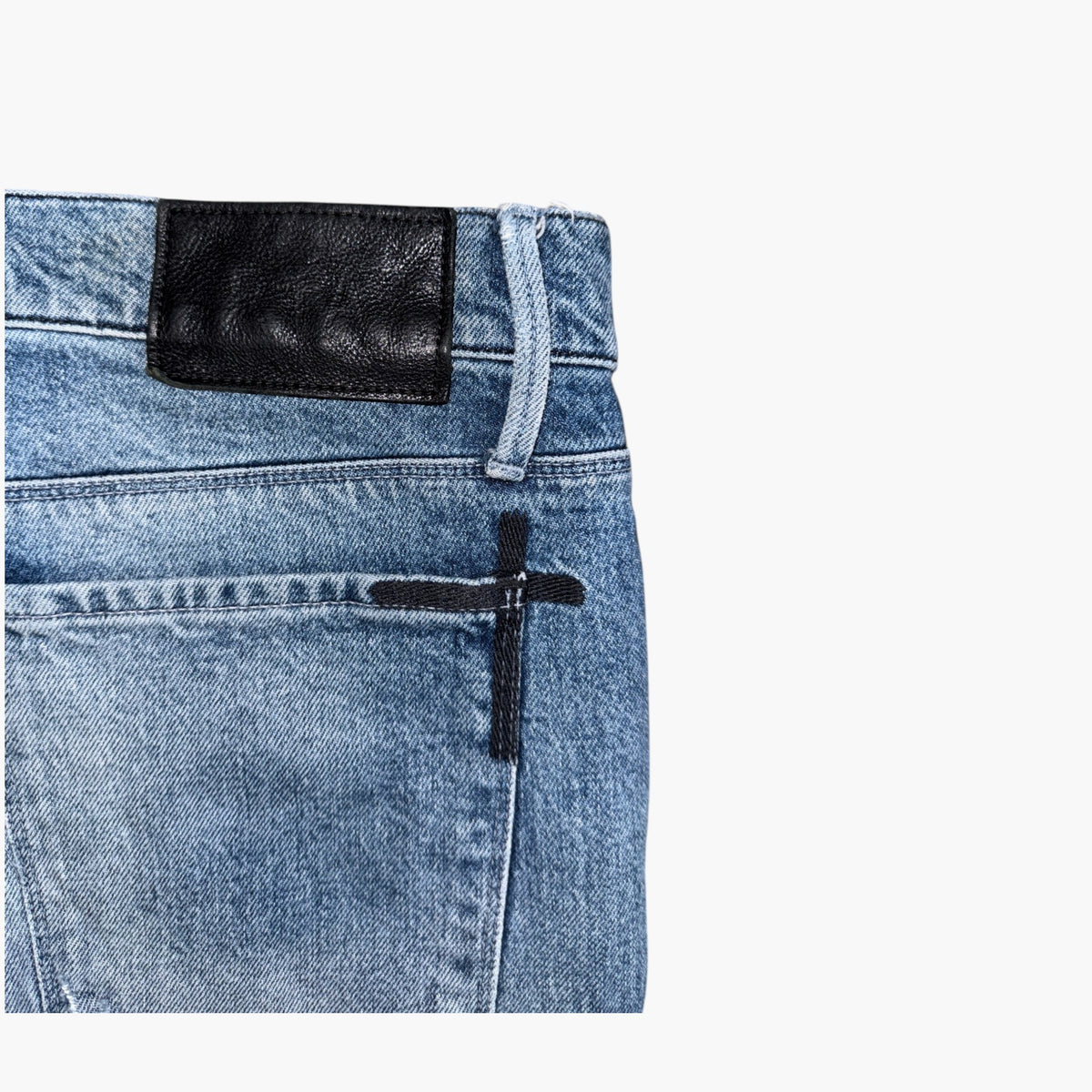 RTA Embroidered Light Wash Jeans