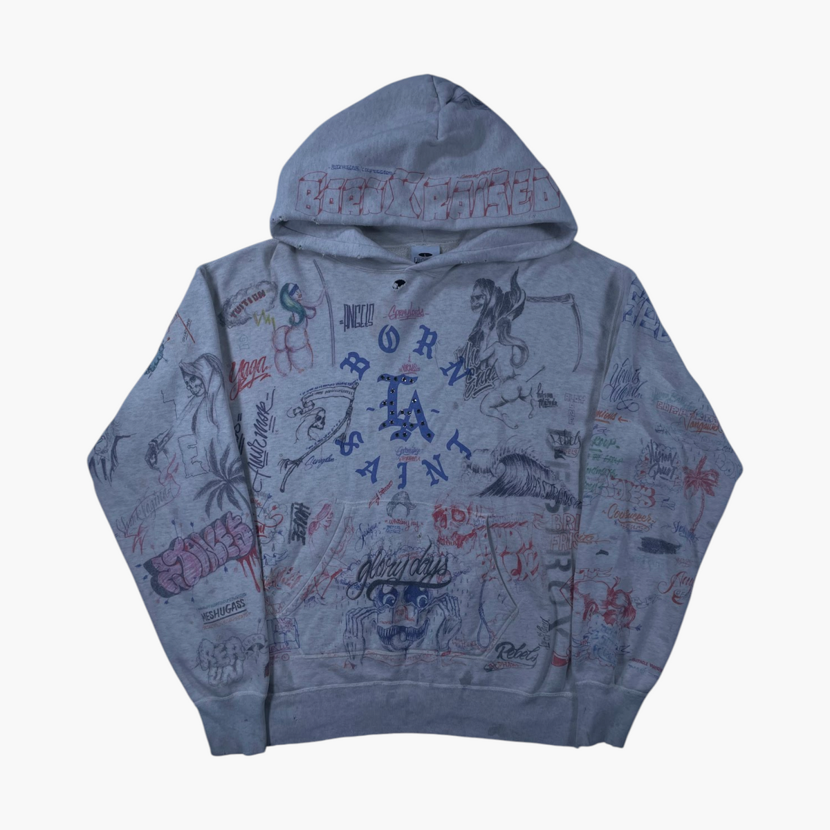 Saint Michael x Born N’ All Over Hoodie