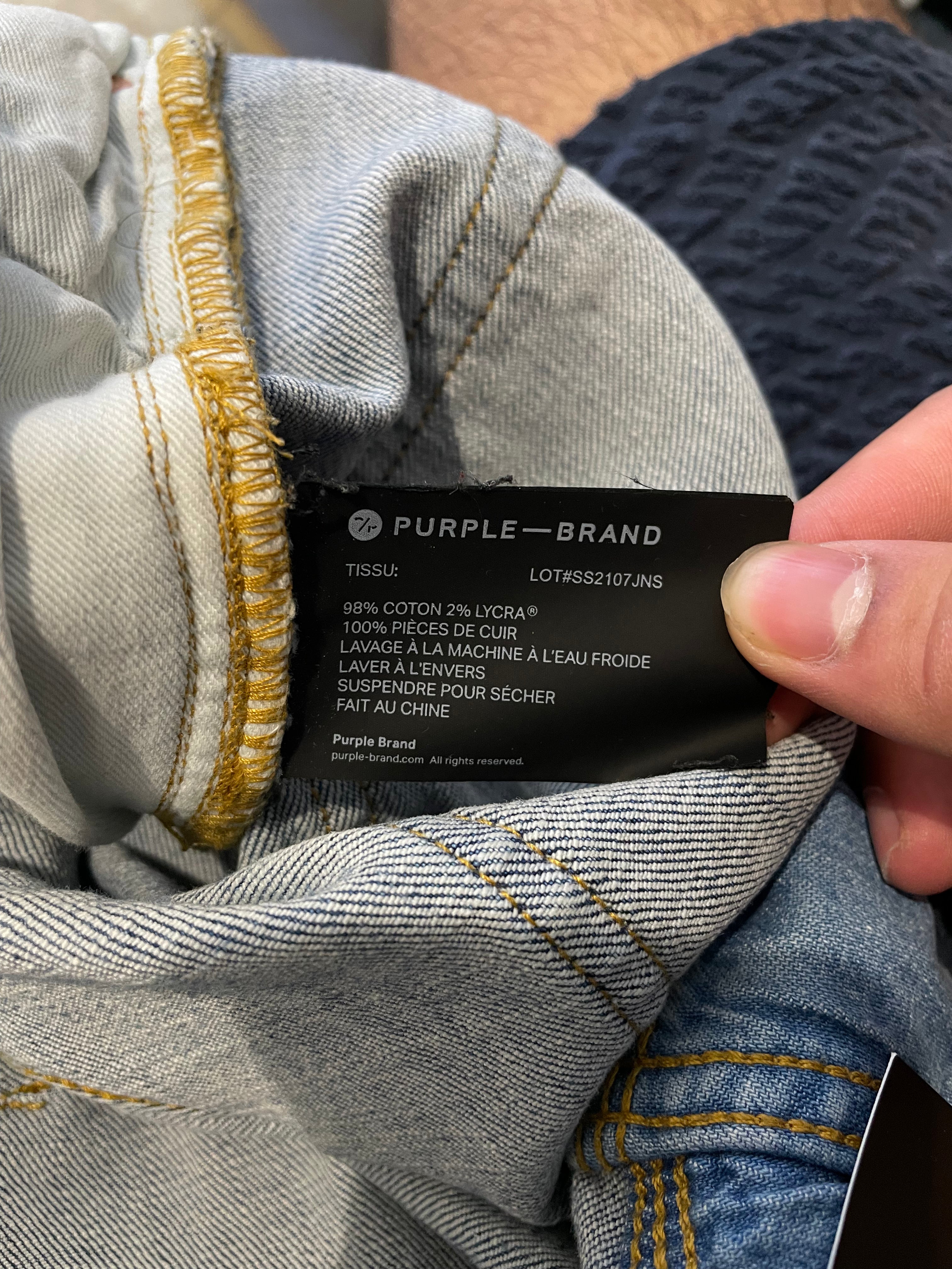 Purple Brand Crystal Light Wash Jeans New With Tags 28