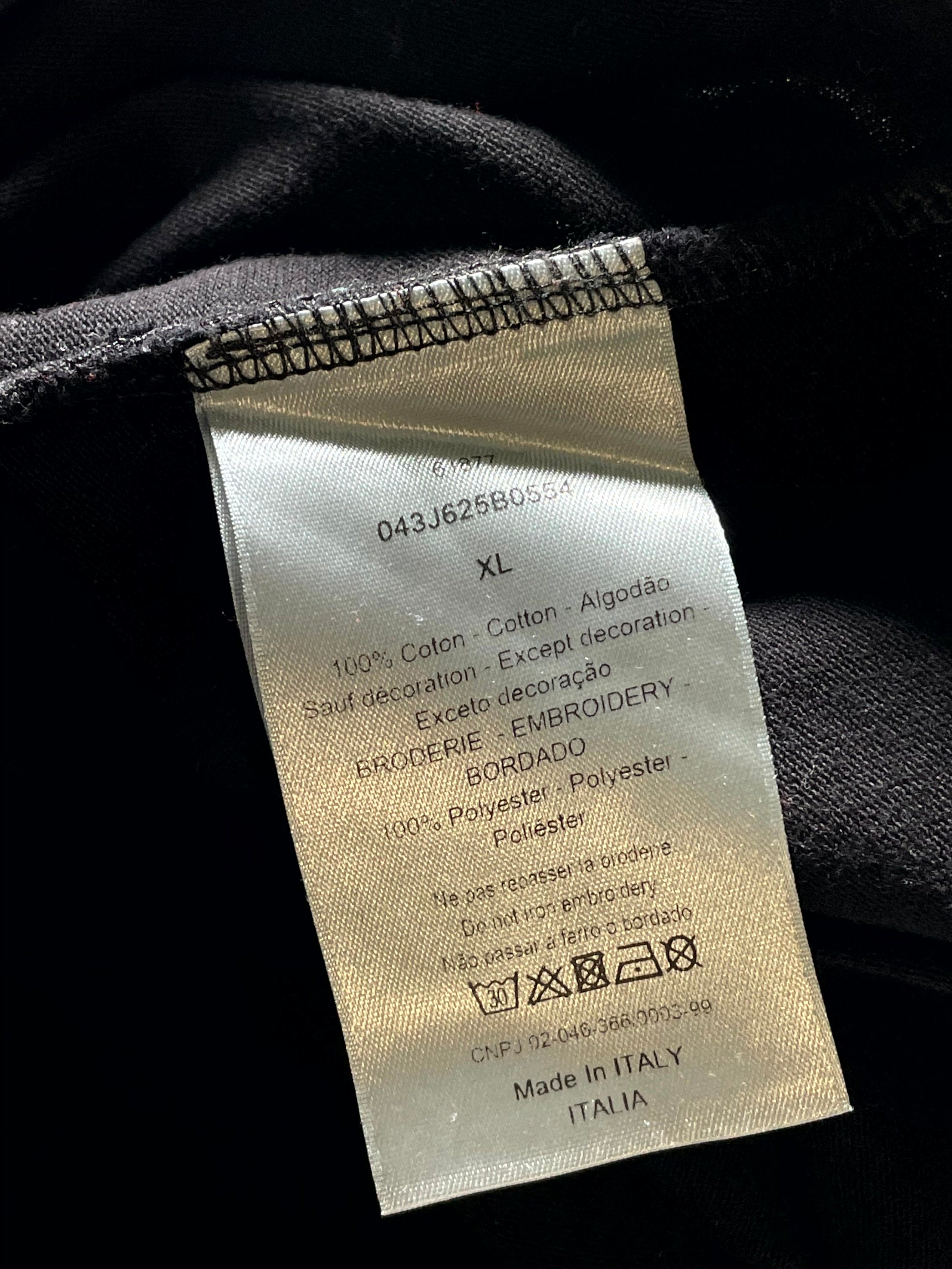 Dior Clothespin Black Tee