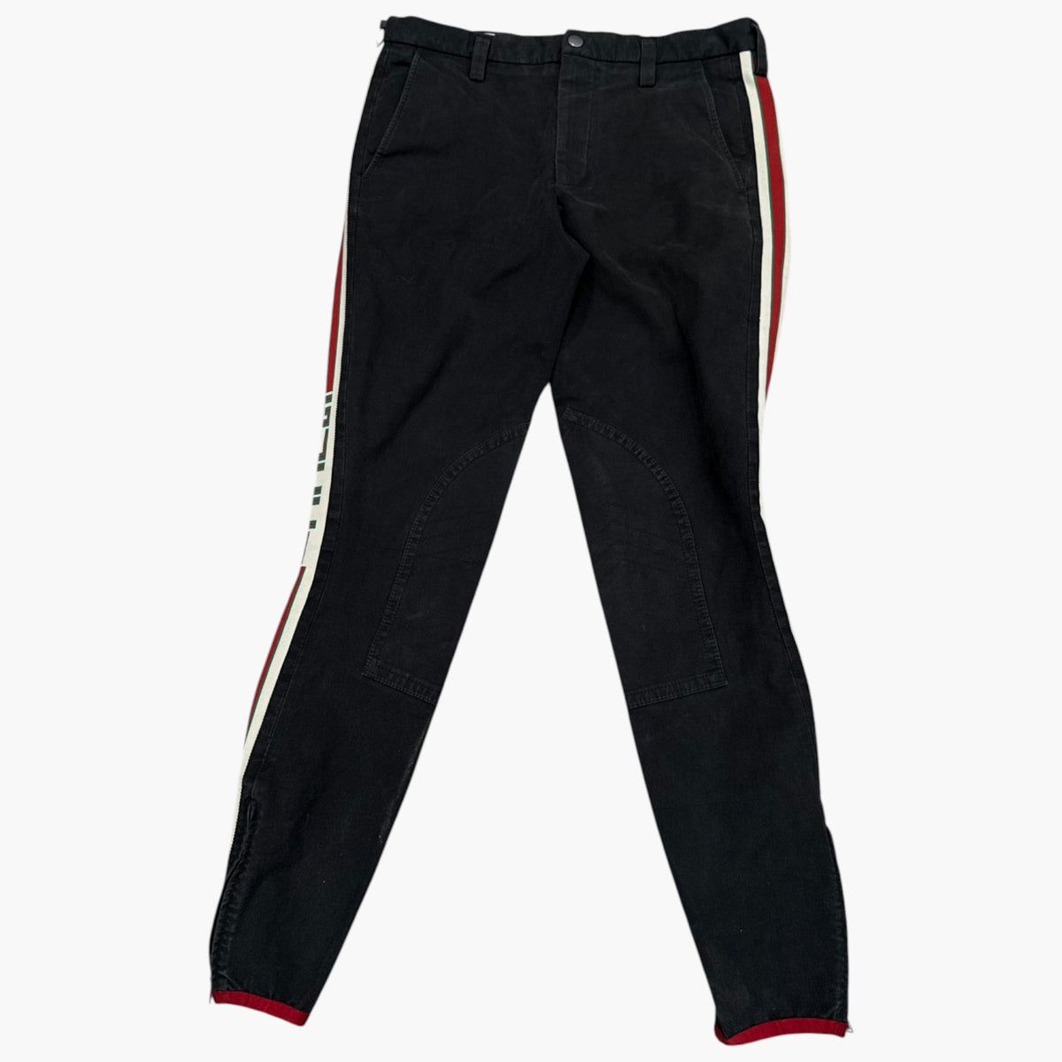 Gucci Track Stripe Black & Khaki Pants