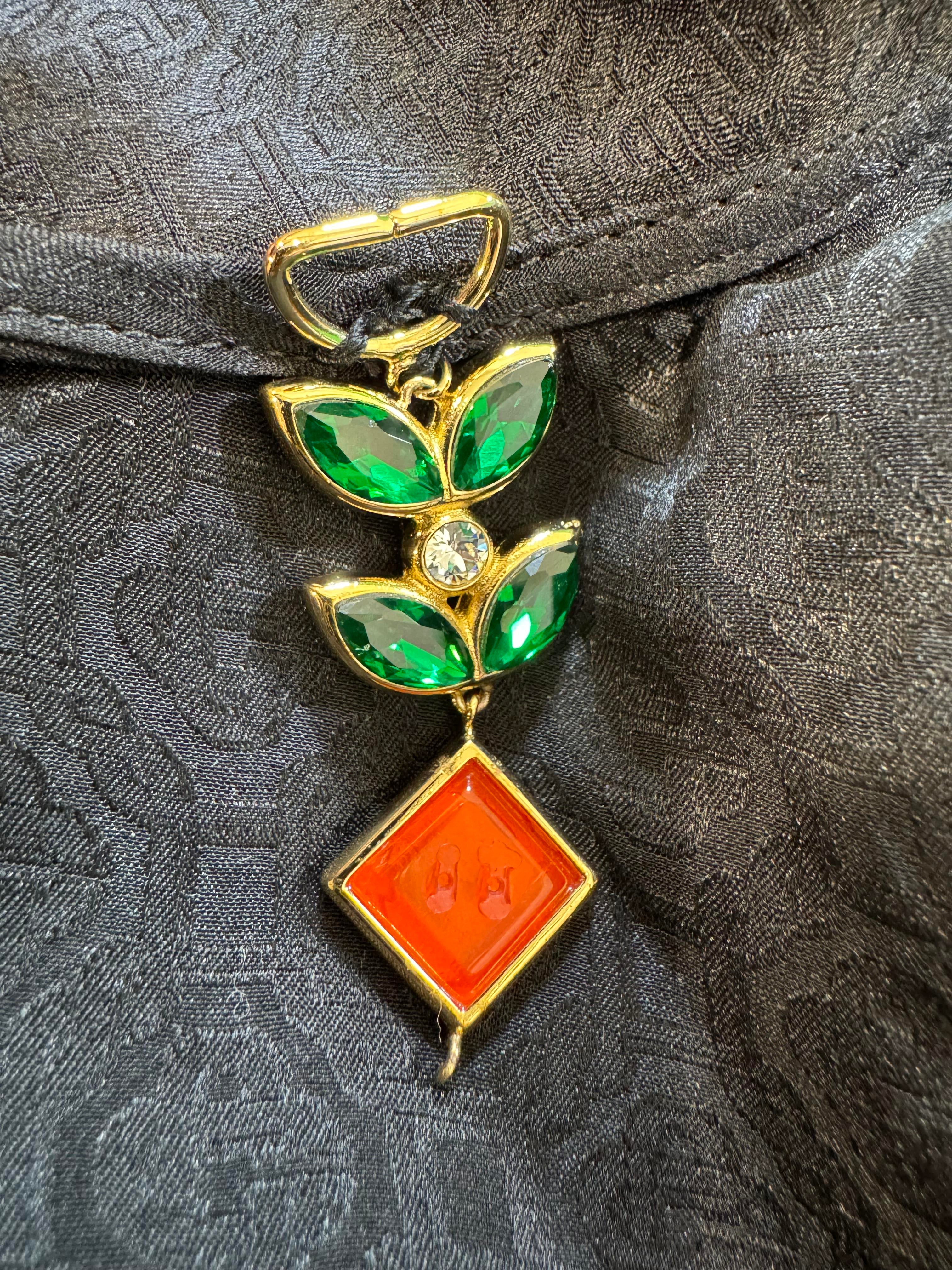 Casablanca Silk Dress Black