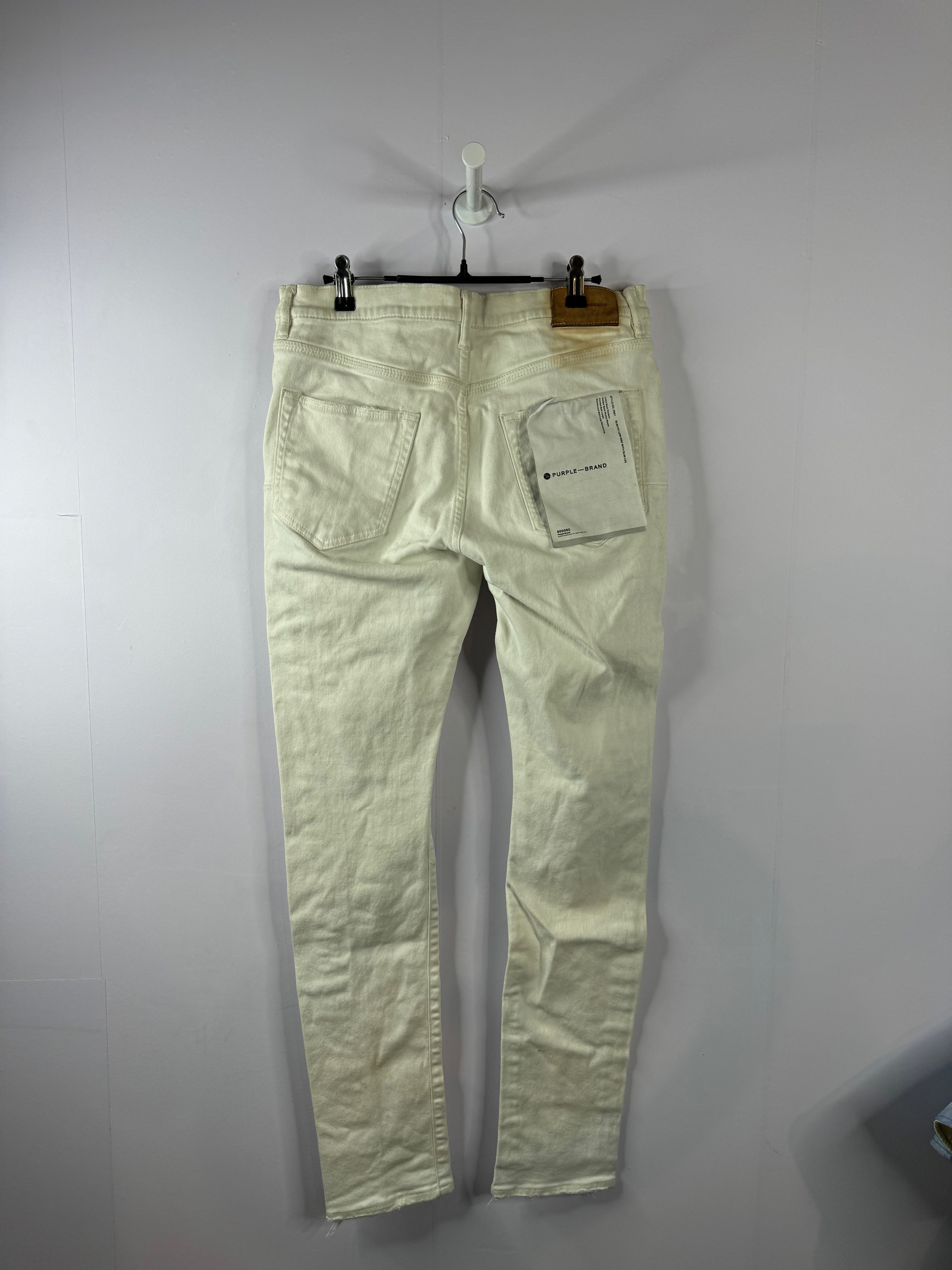 Purple Jeans White White Stripe Used 32