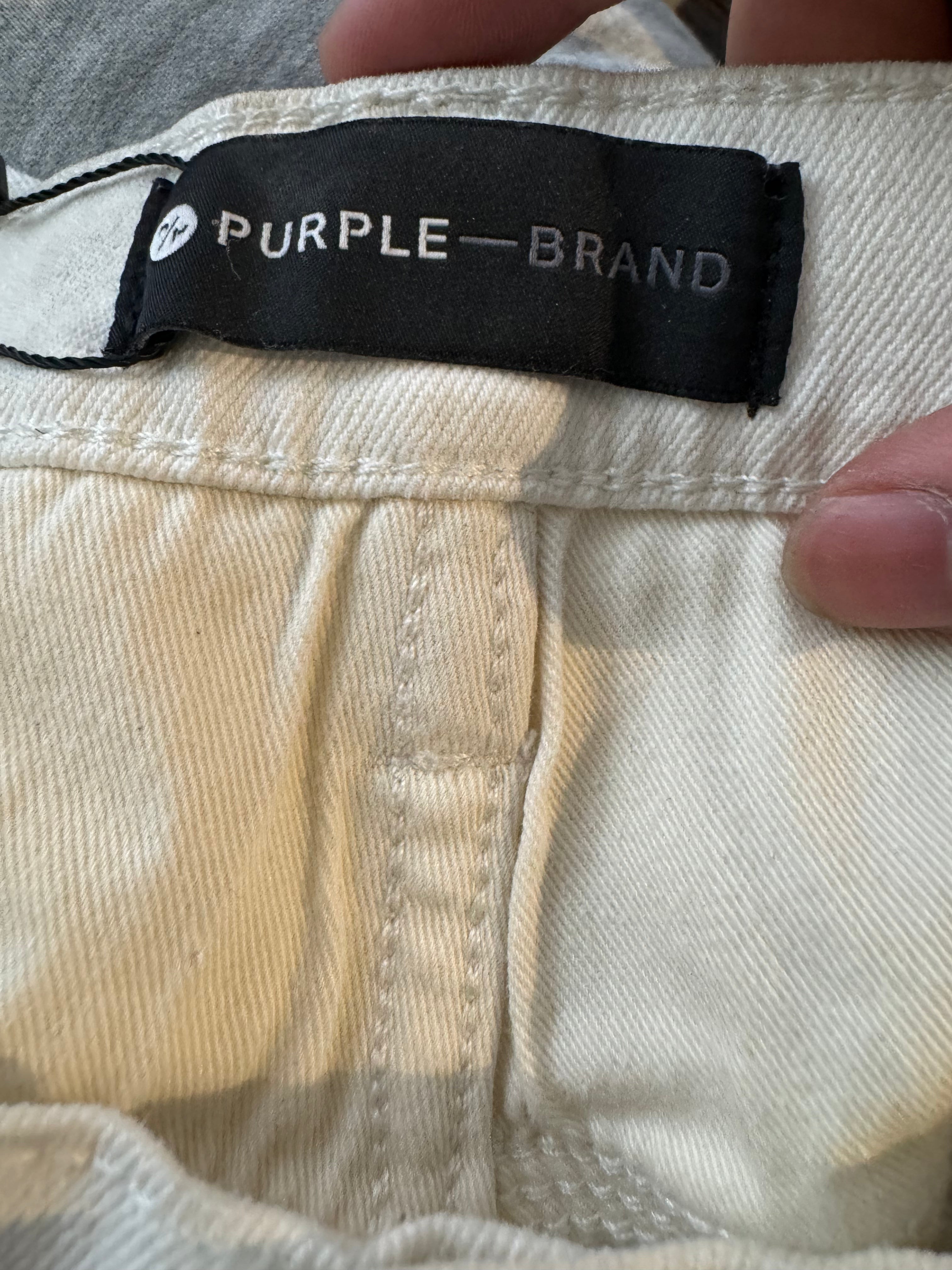 Purple Jeans White White Stripe Used 32