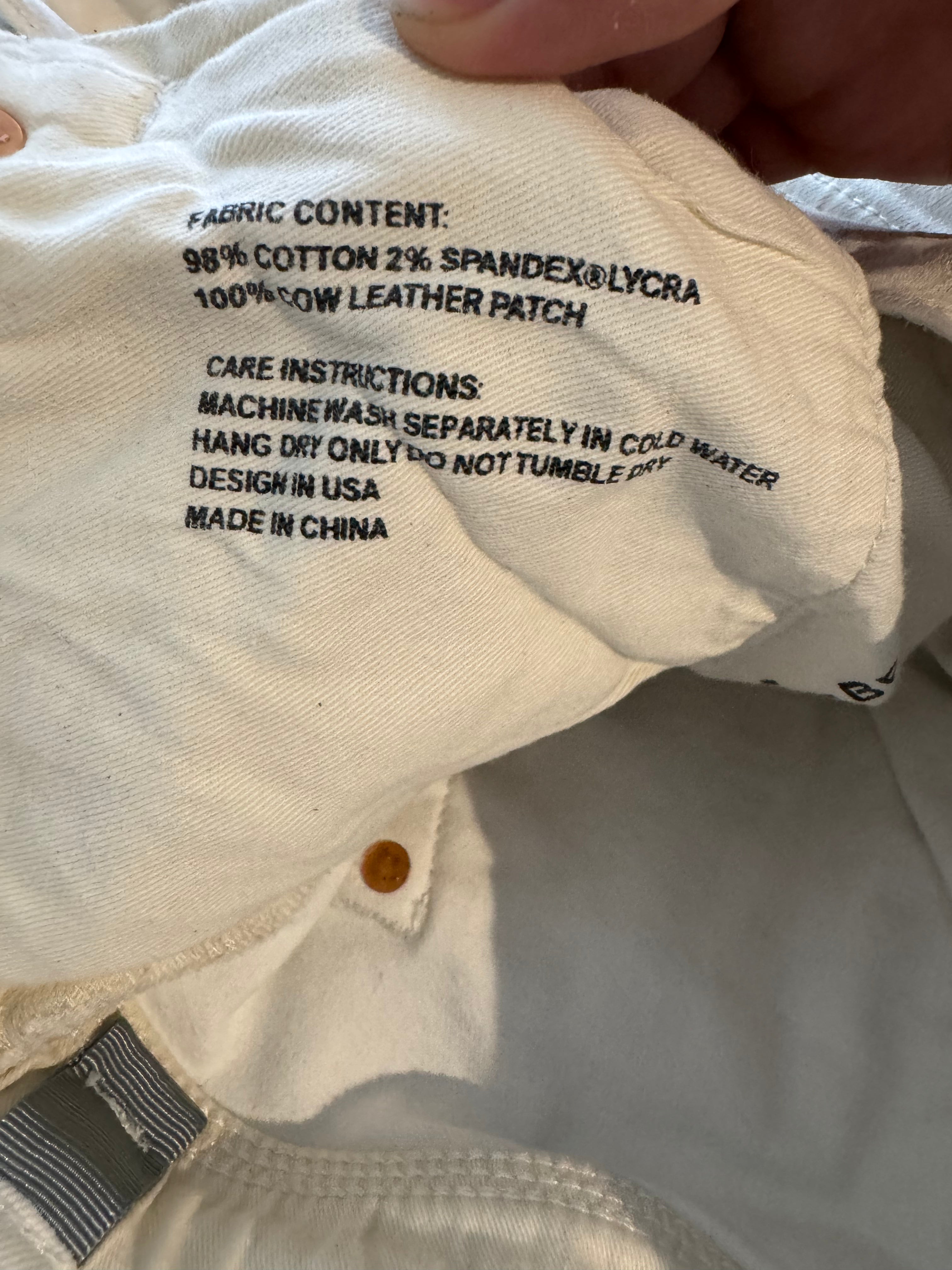 Purple Jeans White White Stripe Used 32