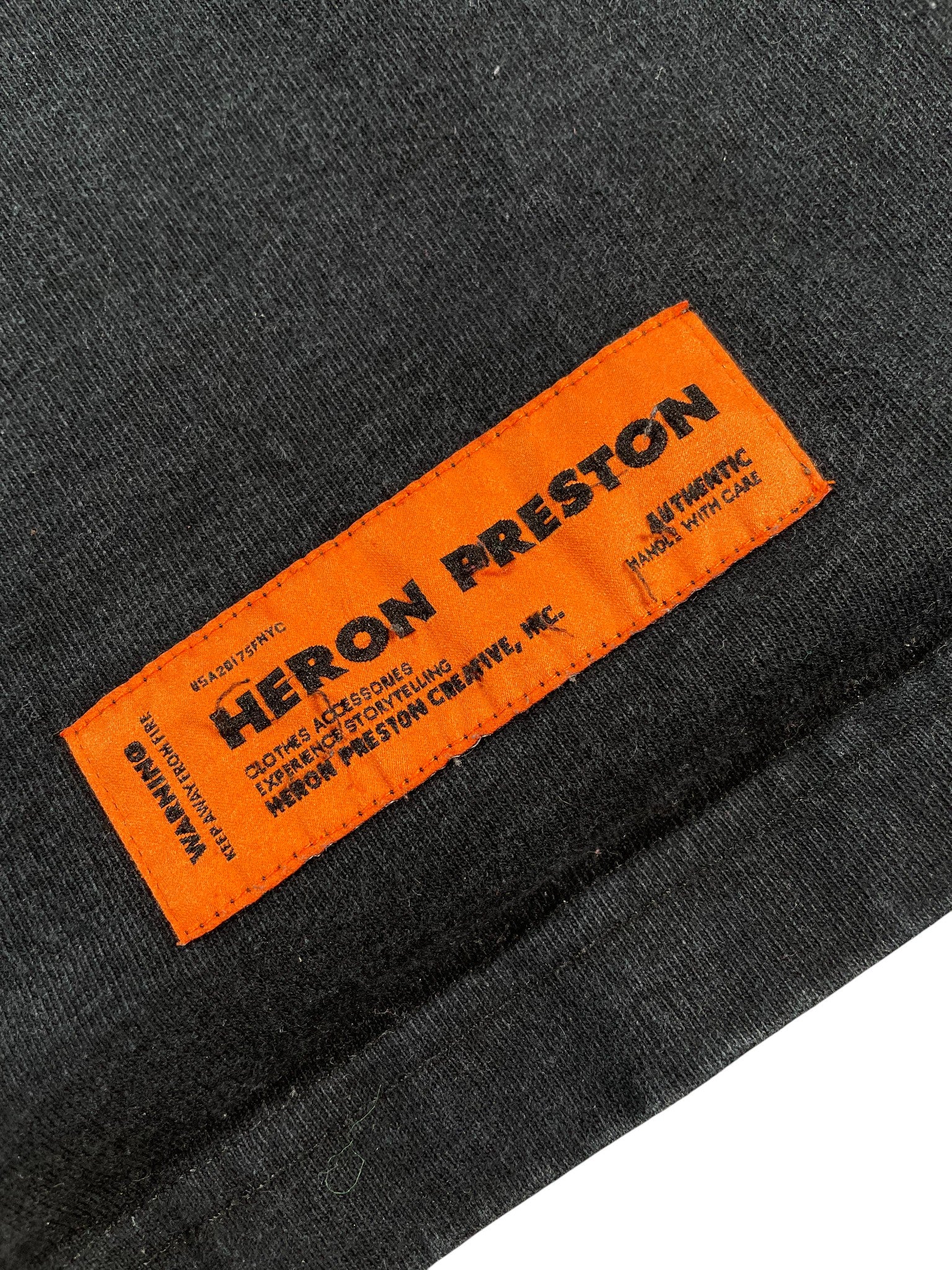 Heron Preston 'Swan ' Navy Wash Tee