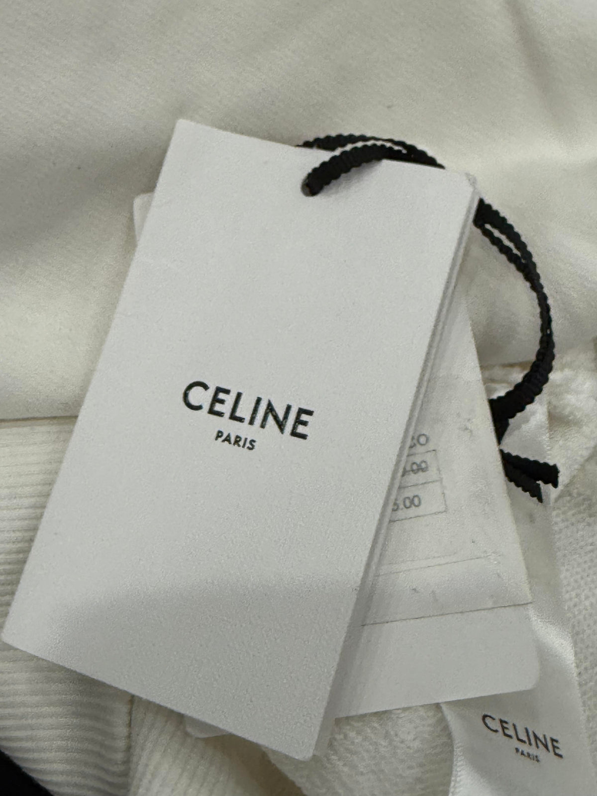 Celine Gradient Chest Logo White Yellow & Pink Hoodie