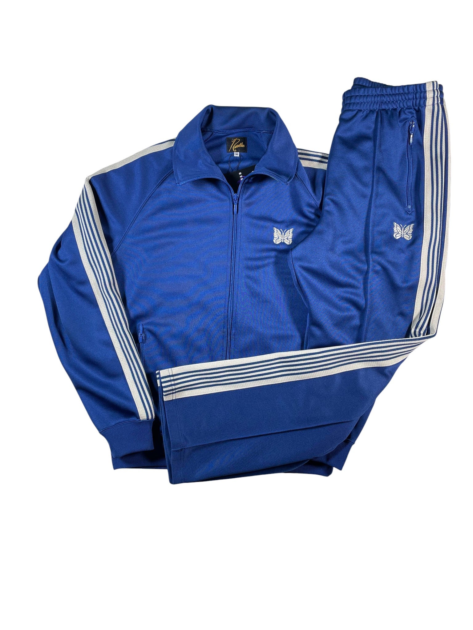 Needles Navy Stripe Track Suit