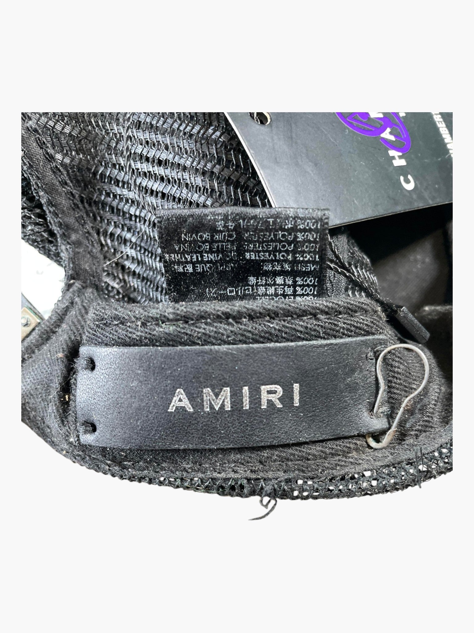Amiri 3 Star Black & Orange Cap