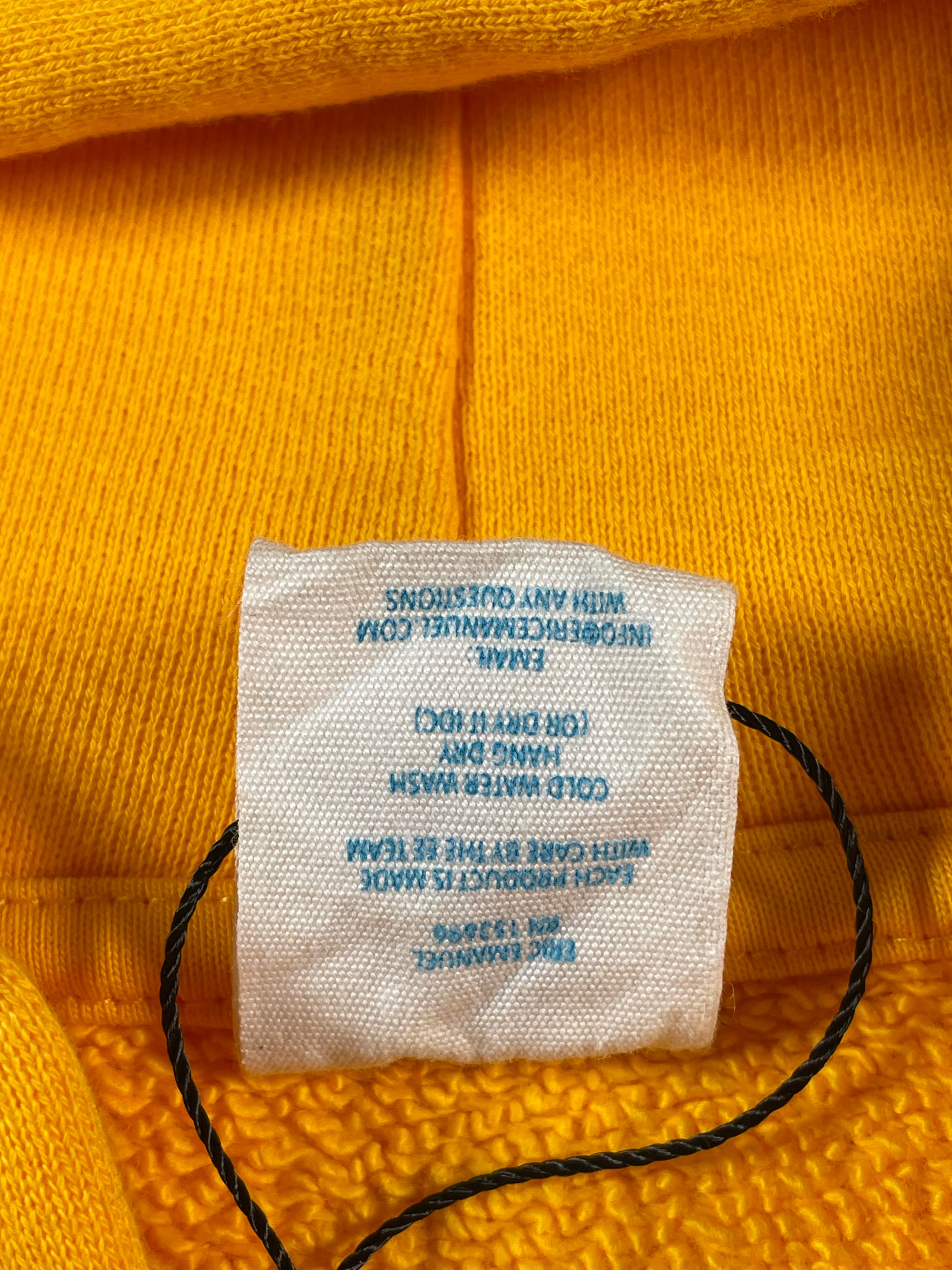 Eric Emanuel Yellow & White Hoodie