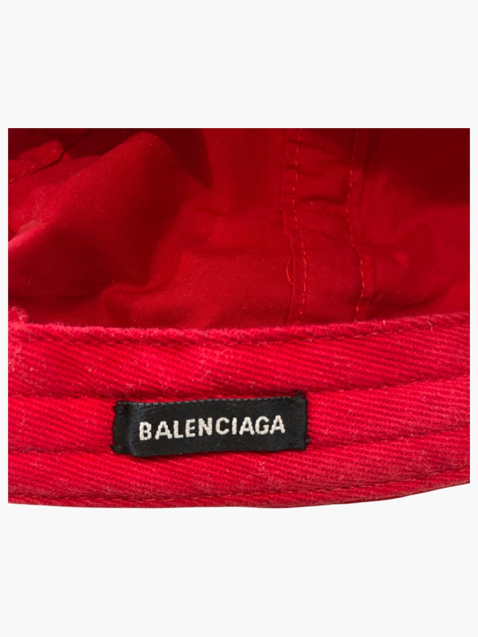 Balenciaga BB Logo Red & Black Hat