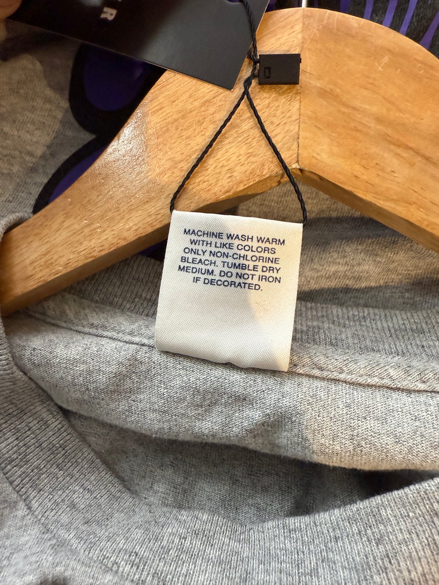 Supreme Grey Purple Tee