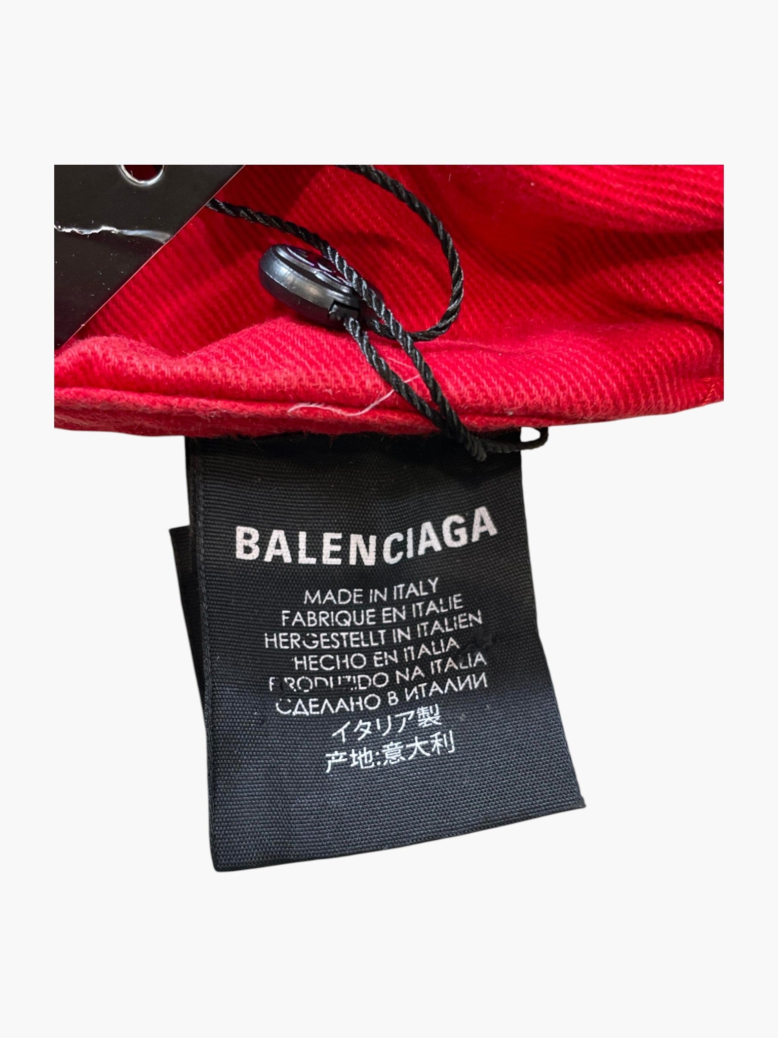 Balenciaga BB Logo Red & Black Hat