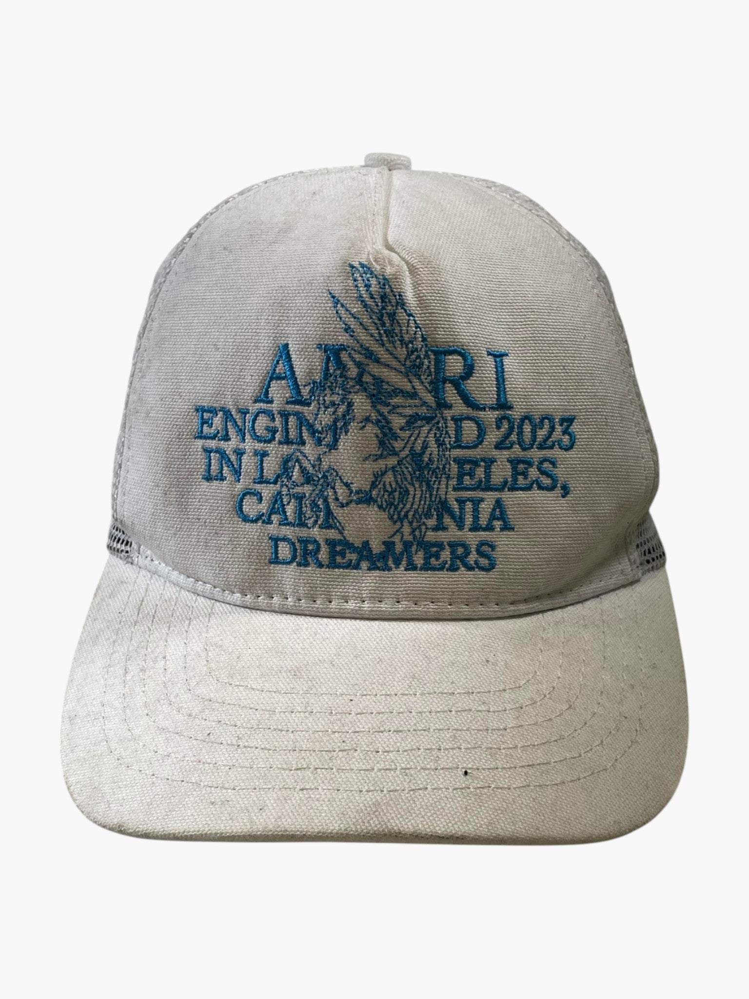 Amiri Pegasus White & Blue Trucker