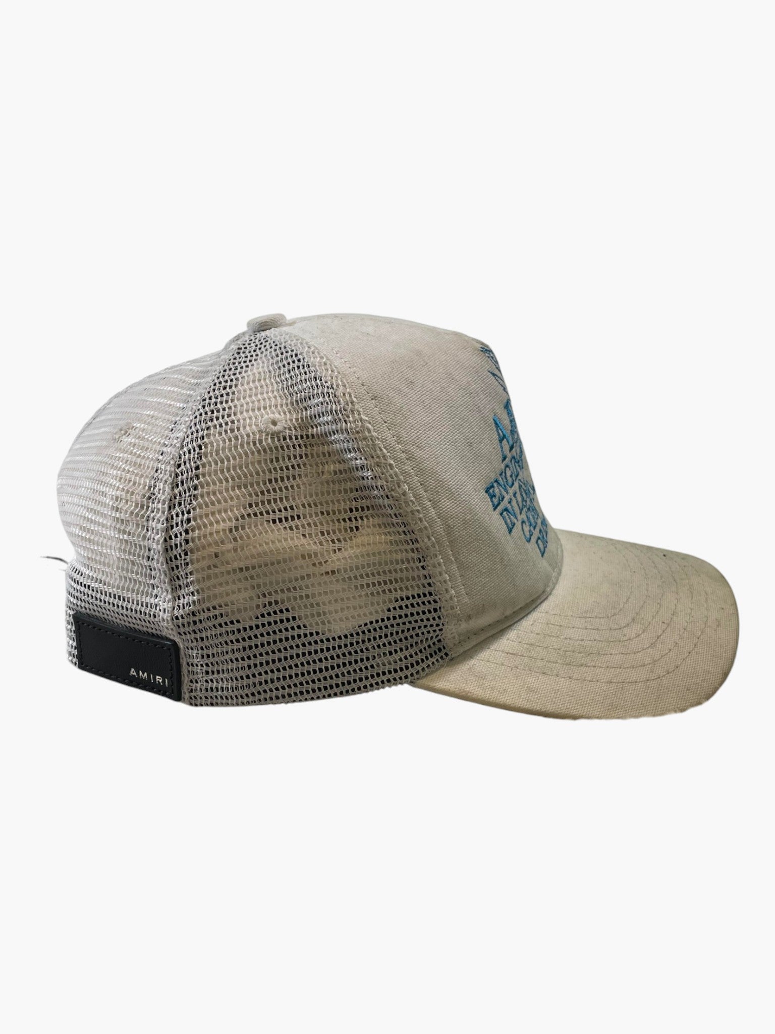 Amiri Pegasus White & Blue Trucker