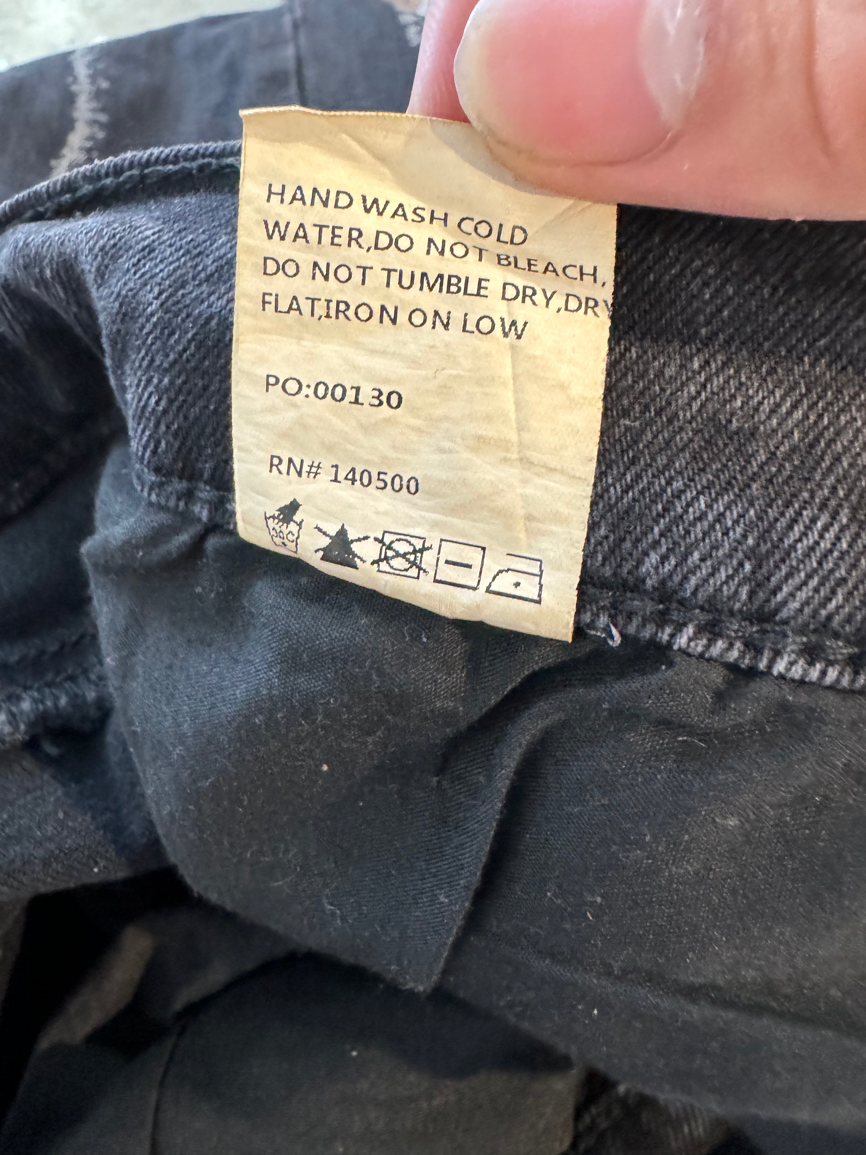 RTA Jeans Black White Used 42