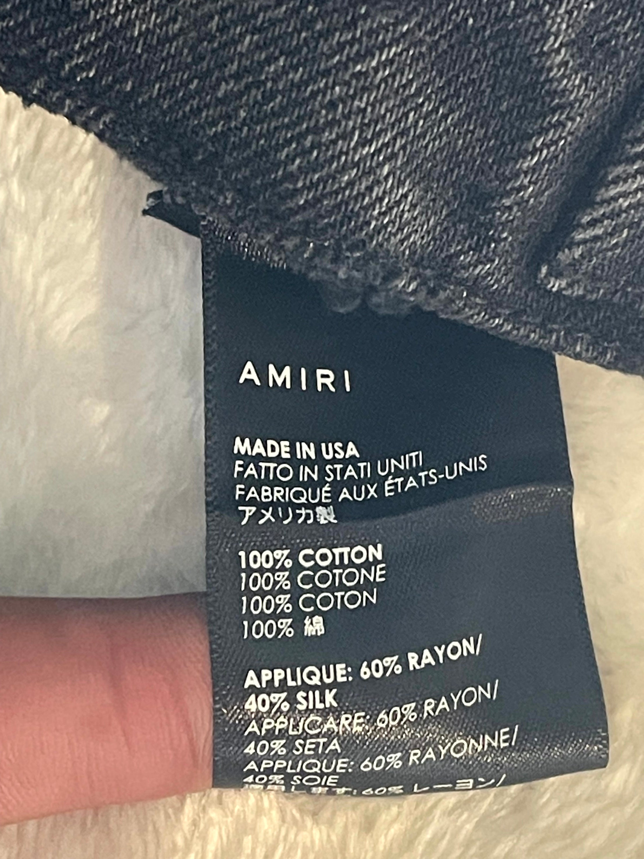Amiri Pajama Jean Black Jacket