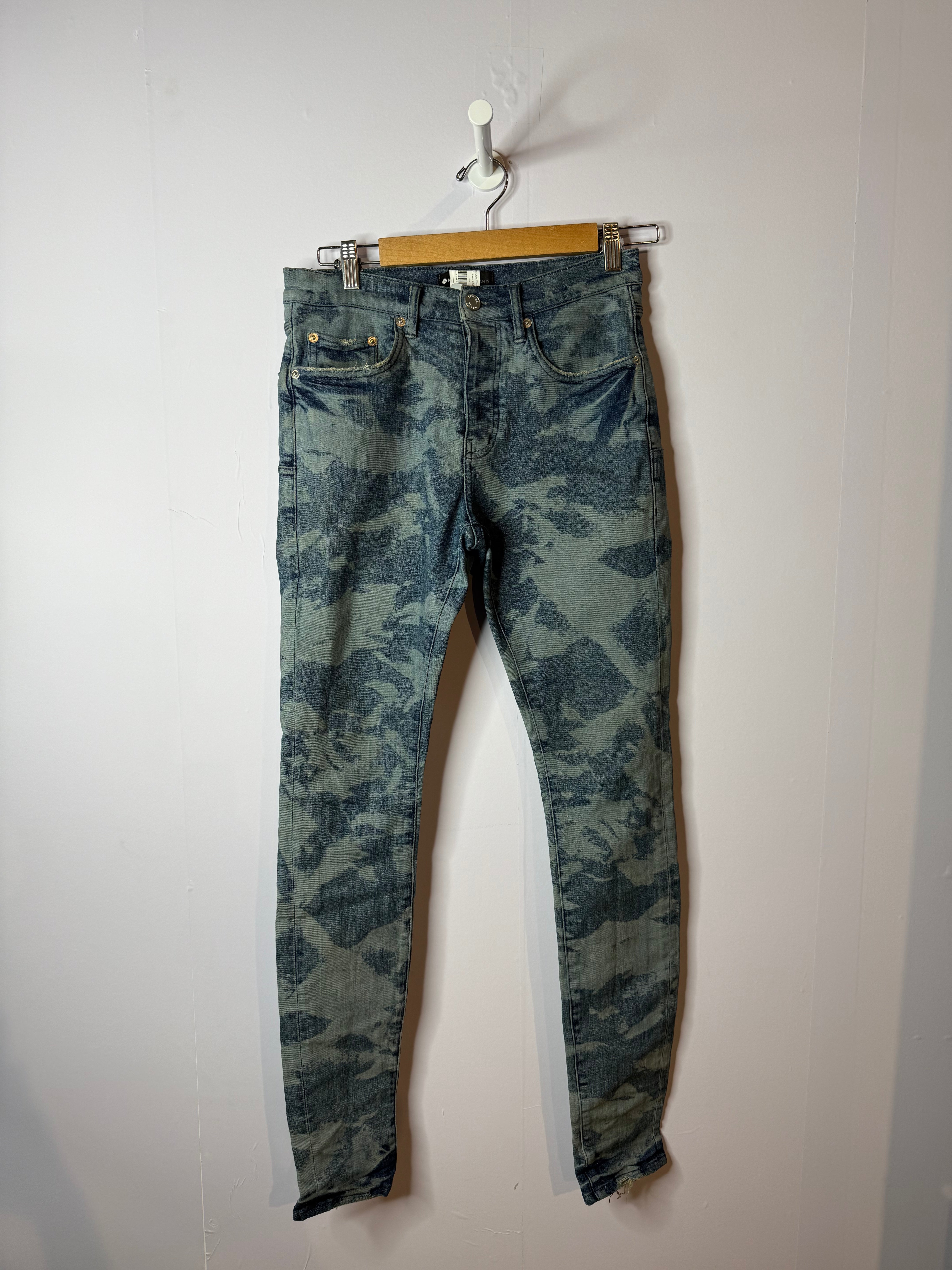 Purple Brand Blue Dye Light Wash Jeans