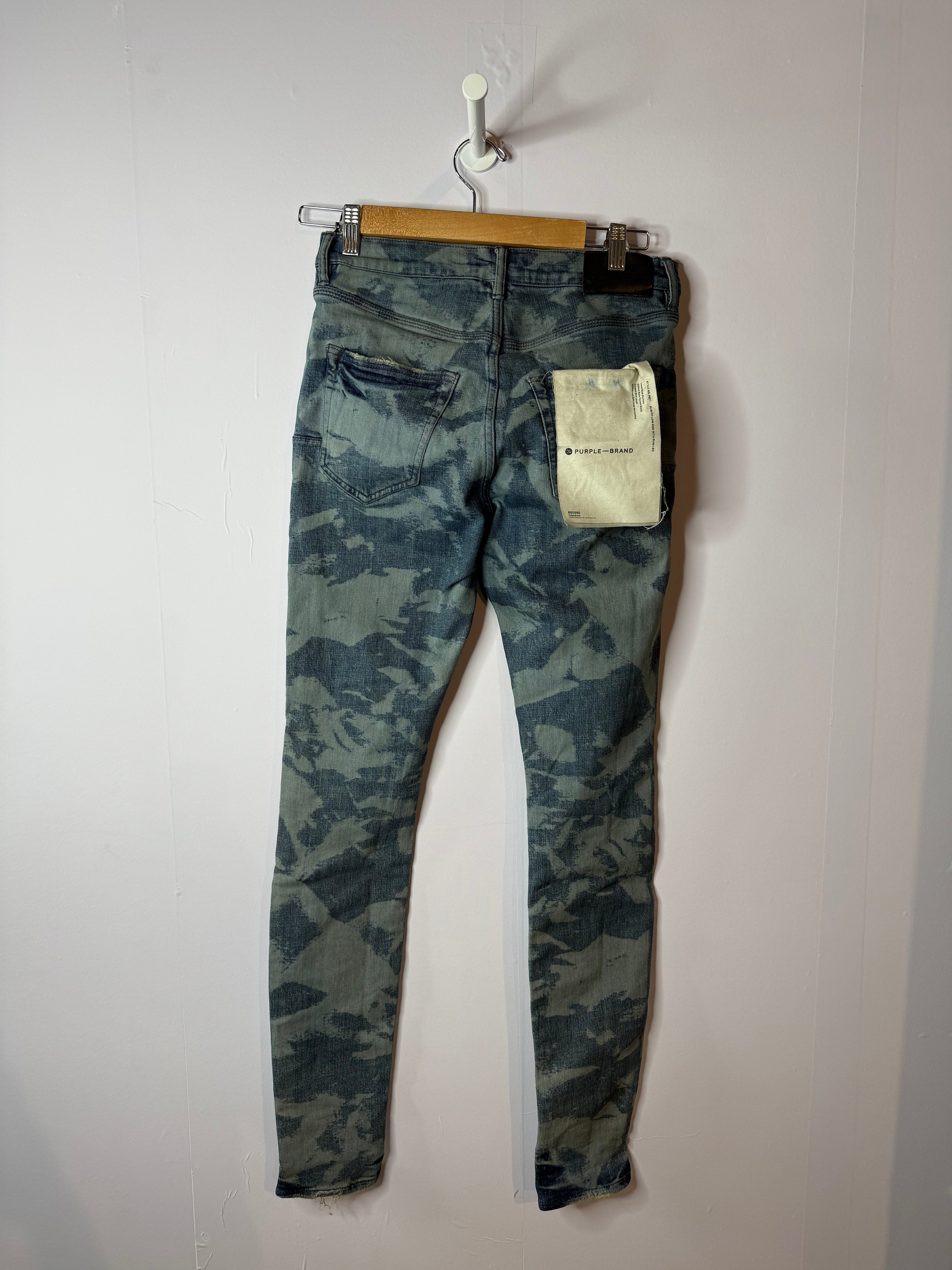 Purple Brand Blue Dye Light Wash Jeans
