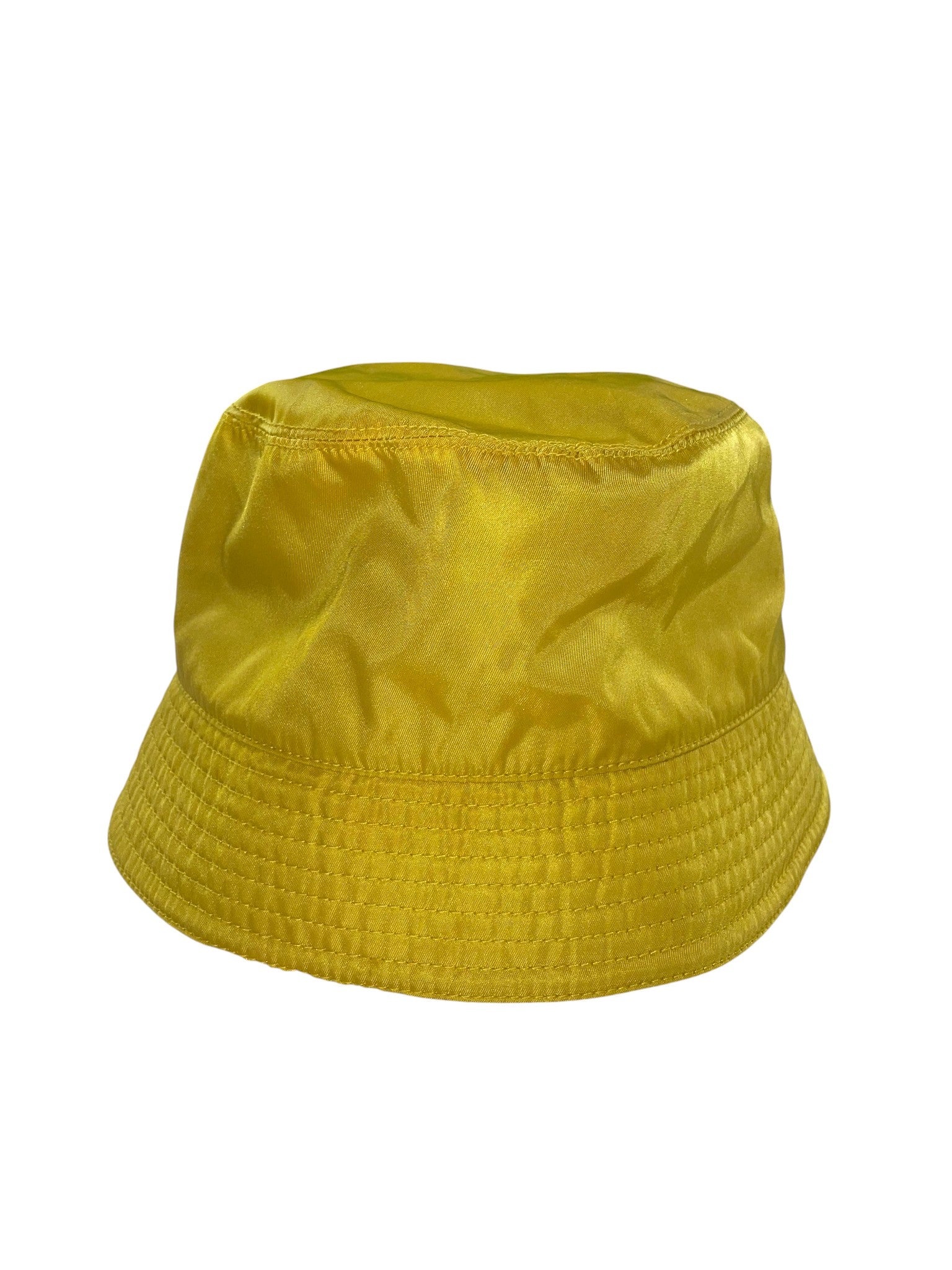 Prada Yellow Nylon Bucket Hat