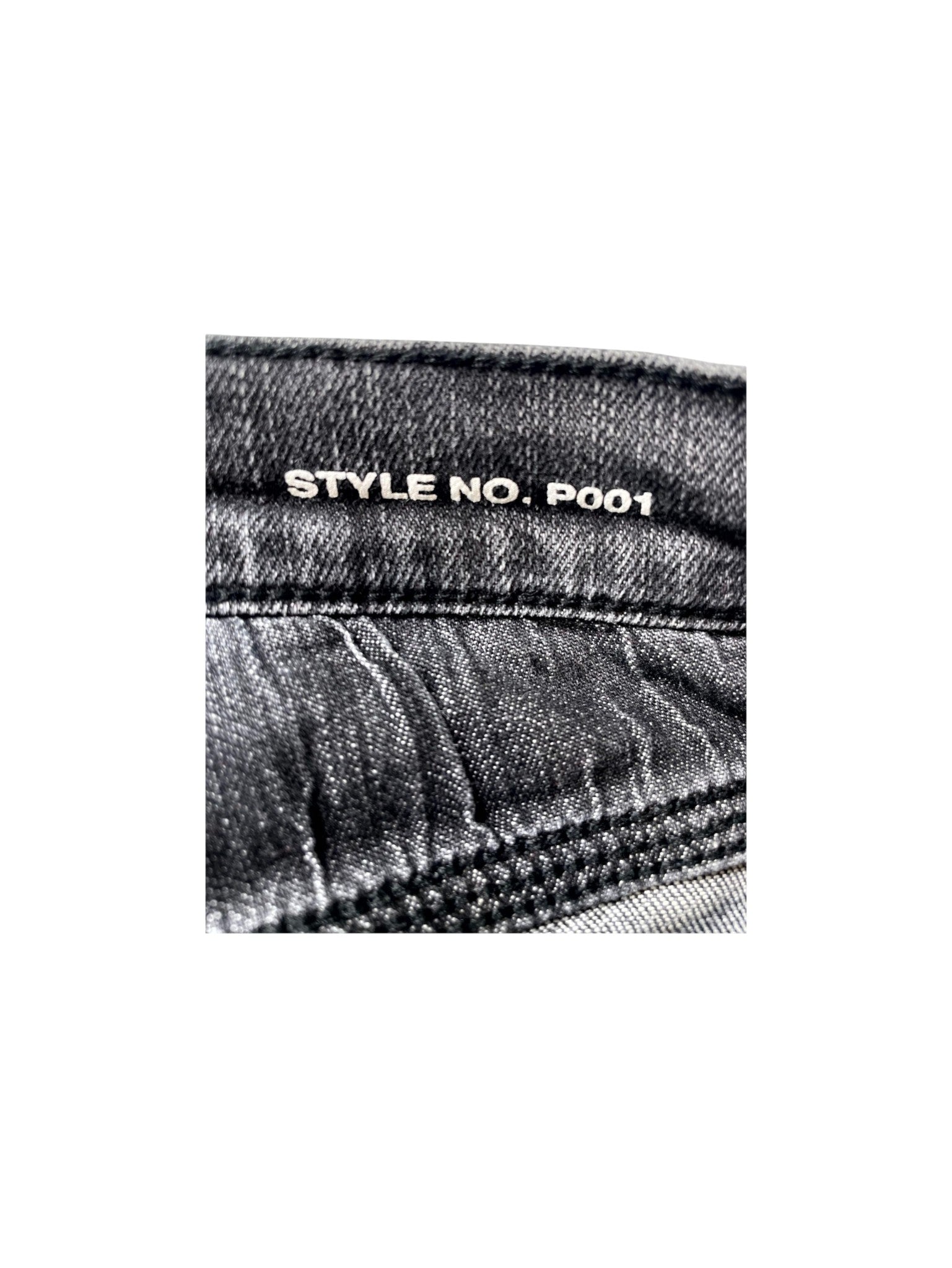 Purple Brand Splatter Ripped Grey Wash Jeans